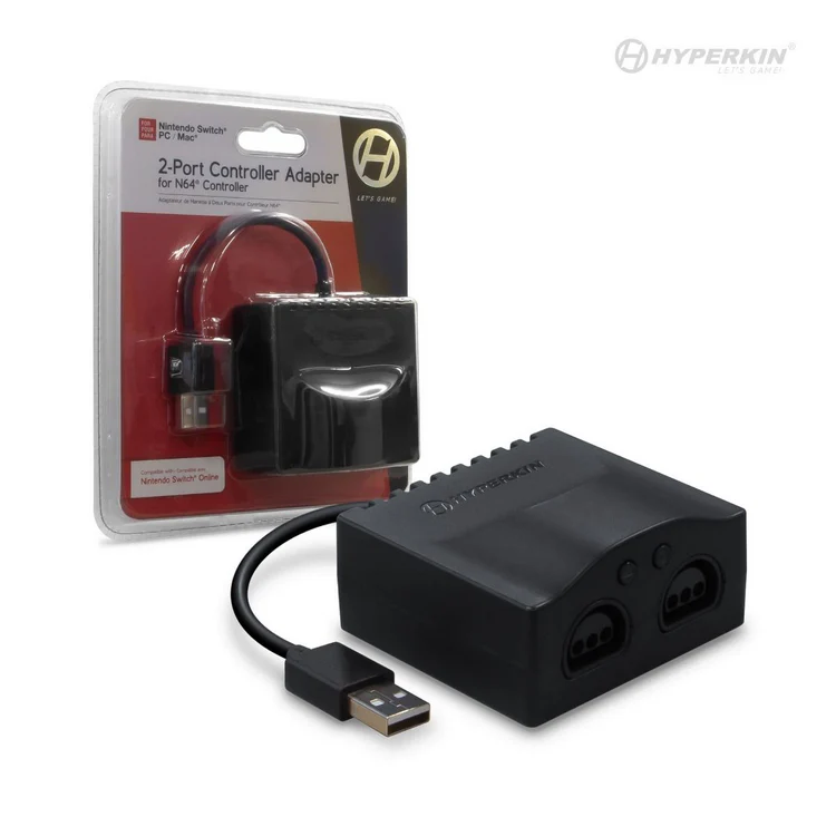 2 Port Controller Adapter for Nintendo Switch & N64