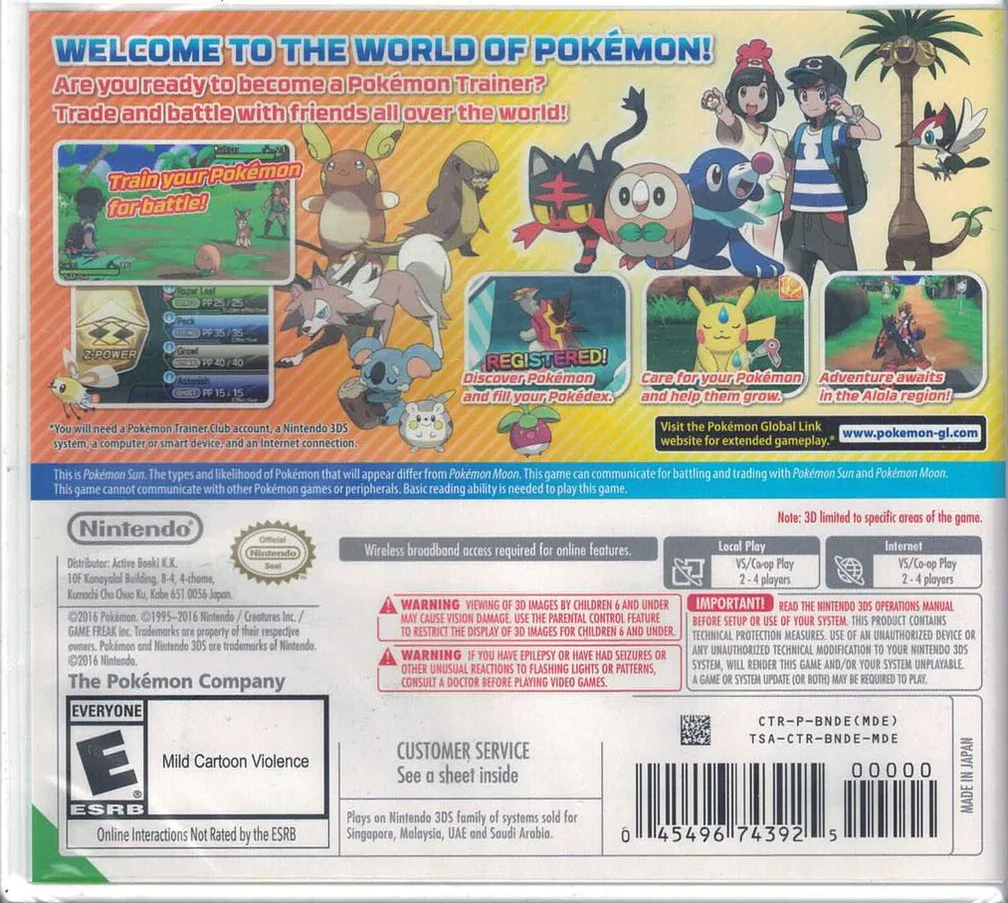 POKEMON SUN (UAE) - 3DS - Image 2