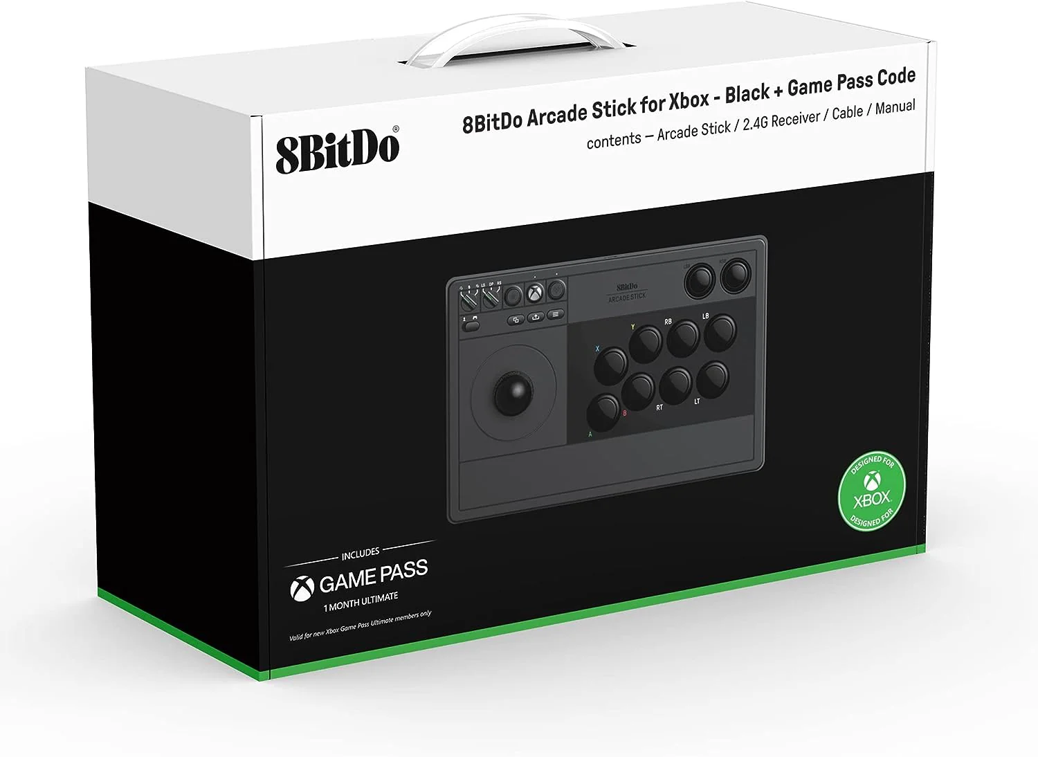8Bitdo Arcade Stick (Black) for Xbox Series X|S and Xbox One Arcade Fight Stick with 3.5mm Audio Jack - Image 4