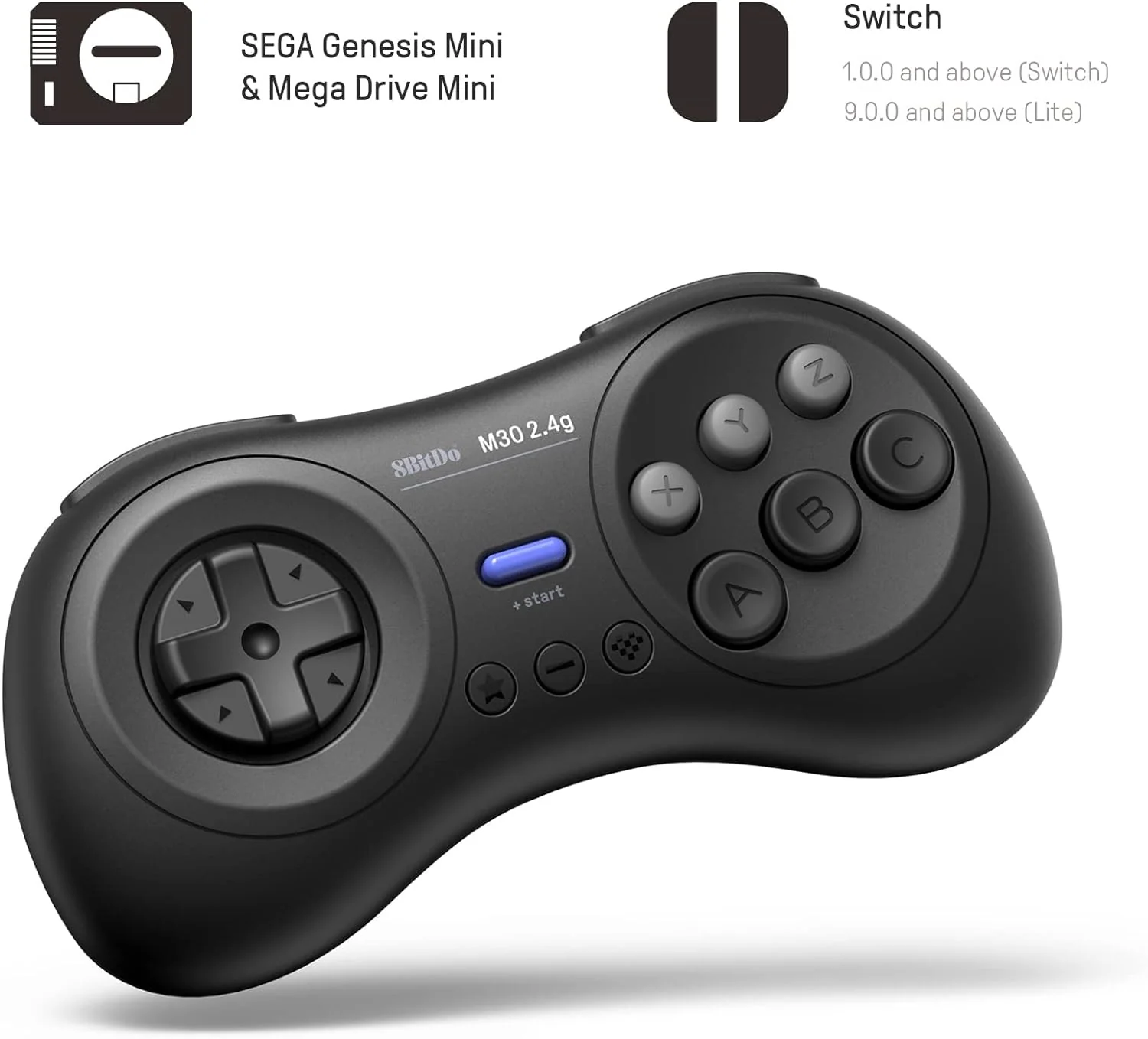 8BITDO M30 2.4G WIRELESS GAMEPAD MD/GENESIS MINI/GEN/NSW/PC - Image 2