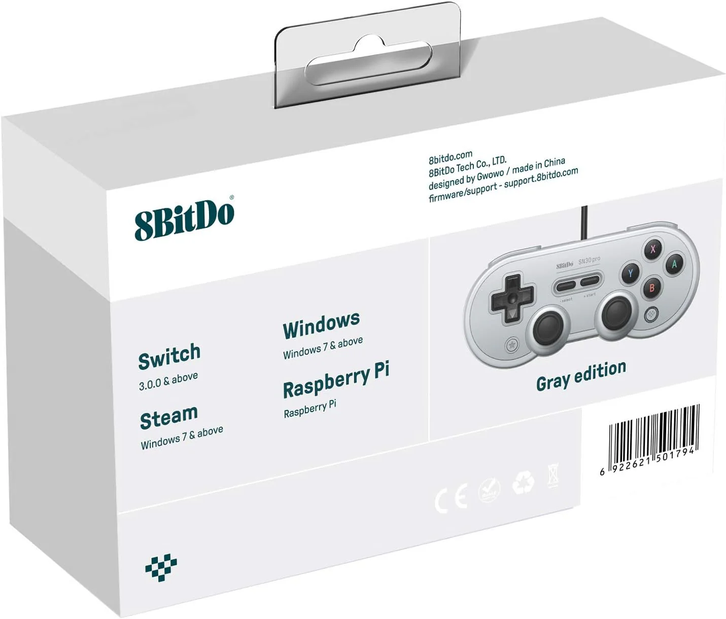8BITDO SN30 PRO WIRED [GREY] - Image 3