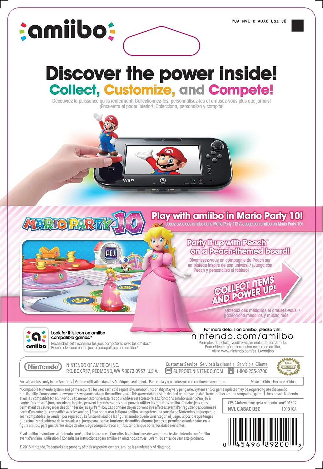AMIIBO - Peach (Super Mario) (EU Version) - Image 3
