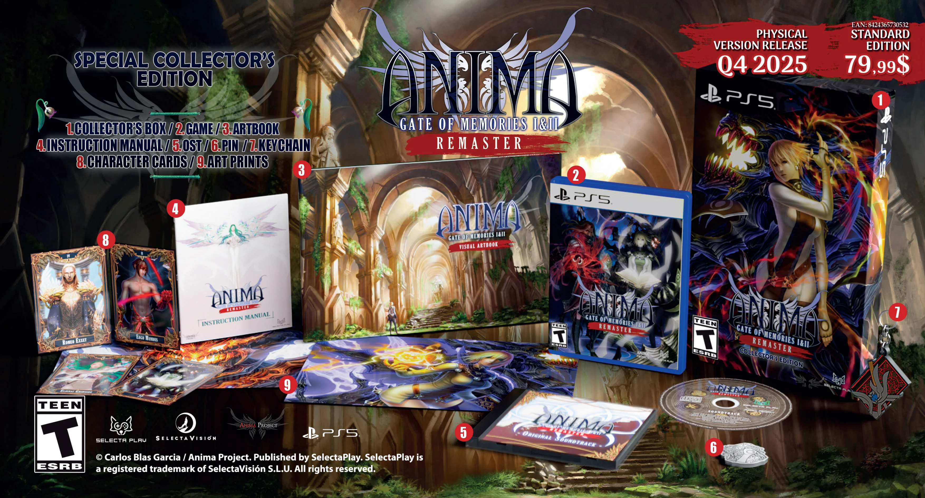 Anima Gate of Memories I&II Remaster [Special Collector's Edition] - Playstation 5 (FREE SHIPPING) - Image 3