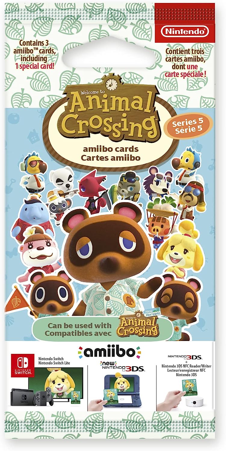 Animal Crossing - Amiibo Cards Series 5 (6 Cards/Pack)- Nintendo Wii U