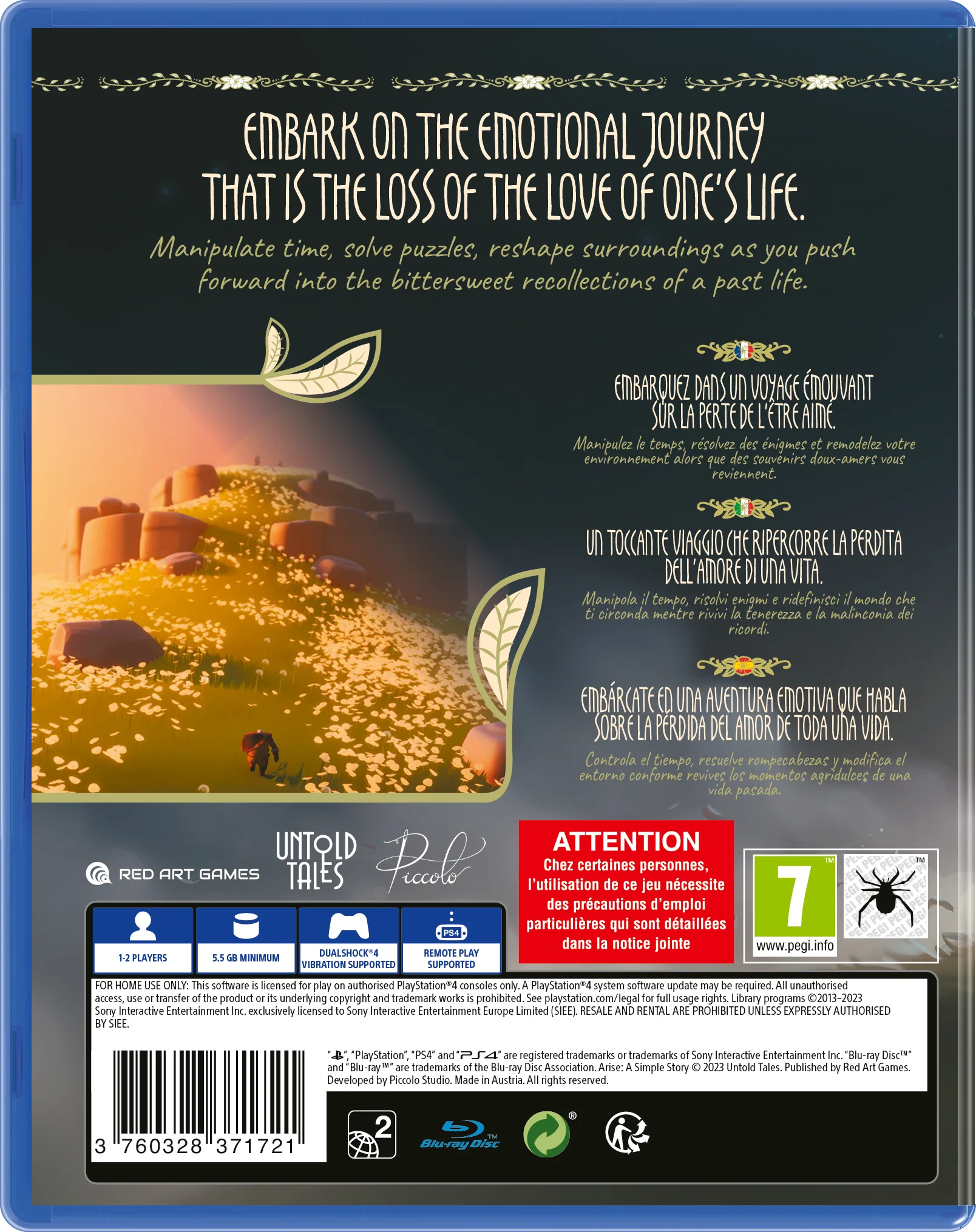 Arise : A Simple Story  - PlayStation 4 [Red Art Games] - Image 2