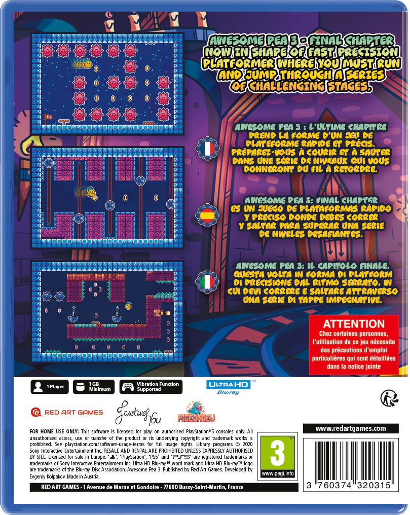 Awesome Pea 3 [Standard Edition] [EU Import] - Playstation 5 - Image 2