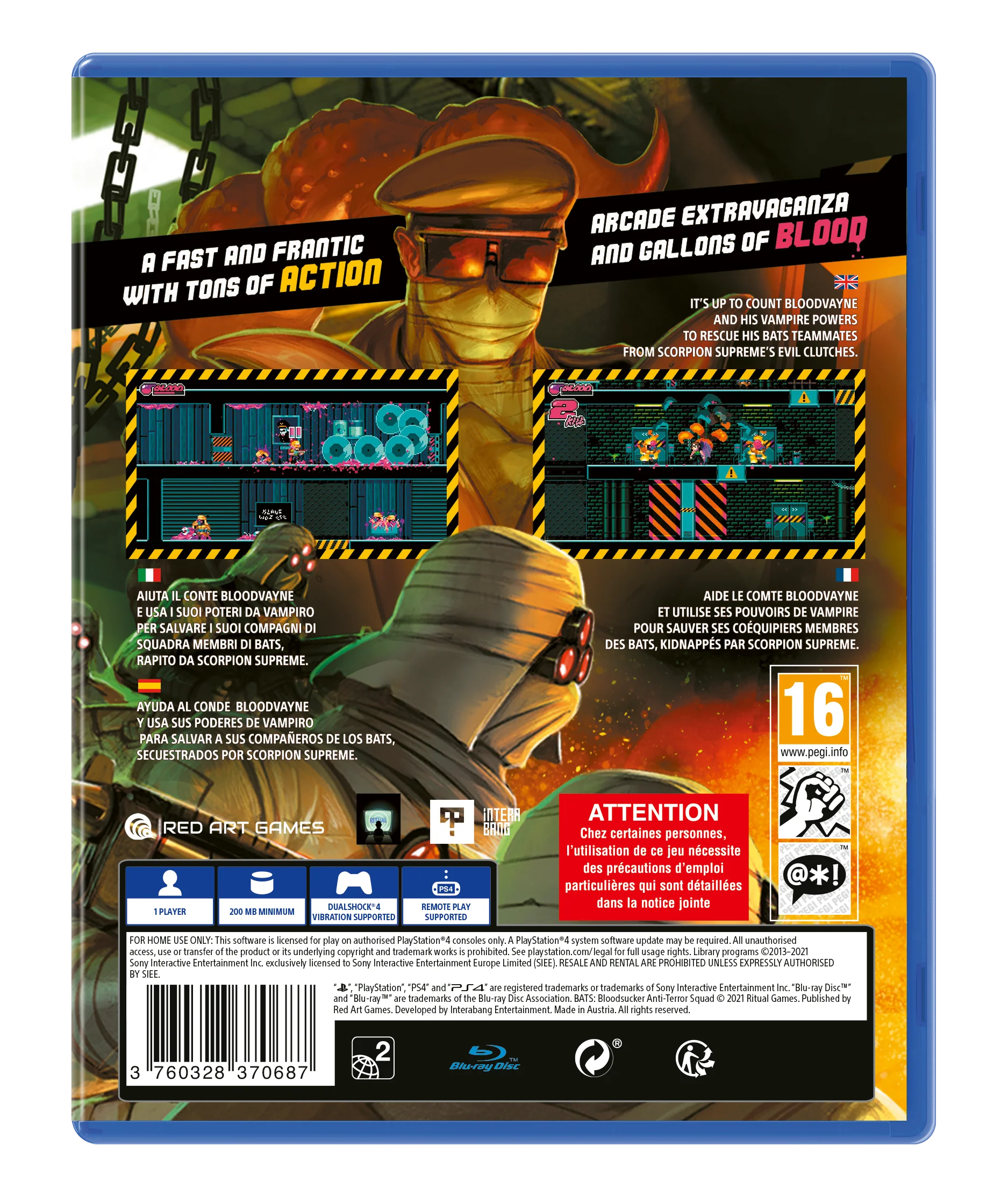 BATS: Bloodsucker Anti-Terror Squad - PlayStation 4 [Red Art Games] - Image 3