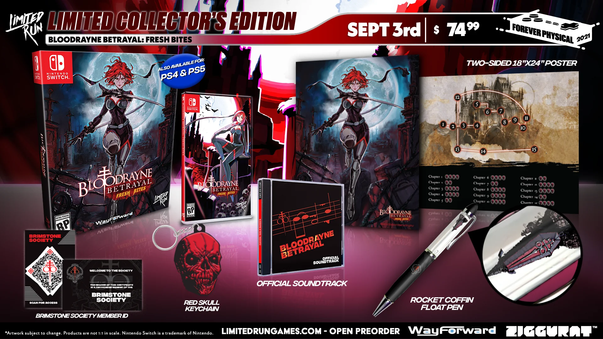 BloodRayne Betrayal: Fresh Bites - Collector's Edition [Limited Run Games #120]  - Nintendo Switch - Image 2