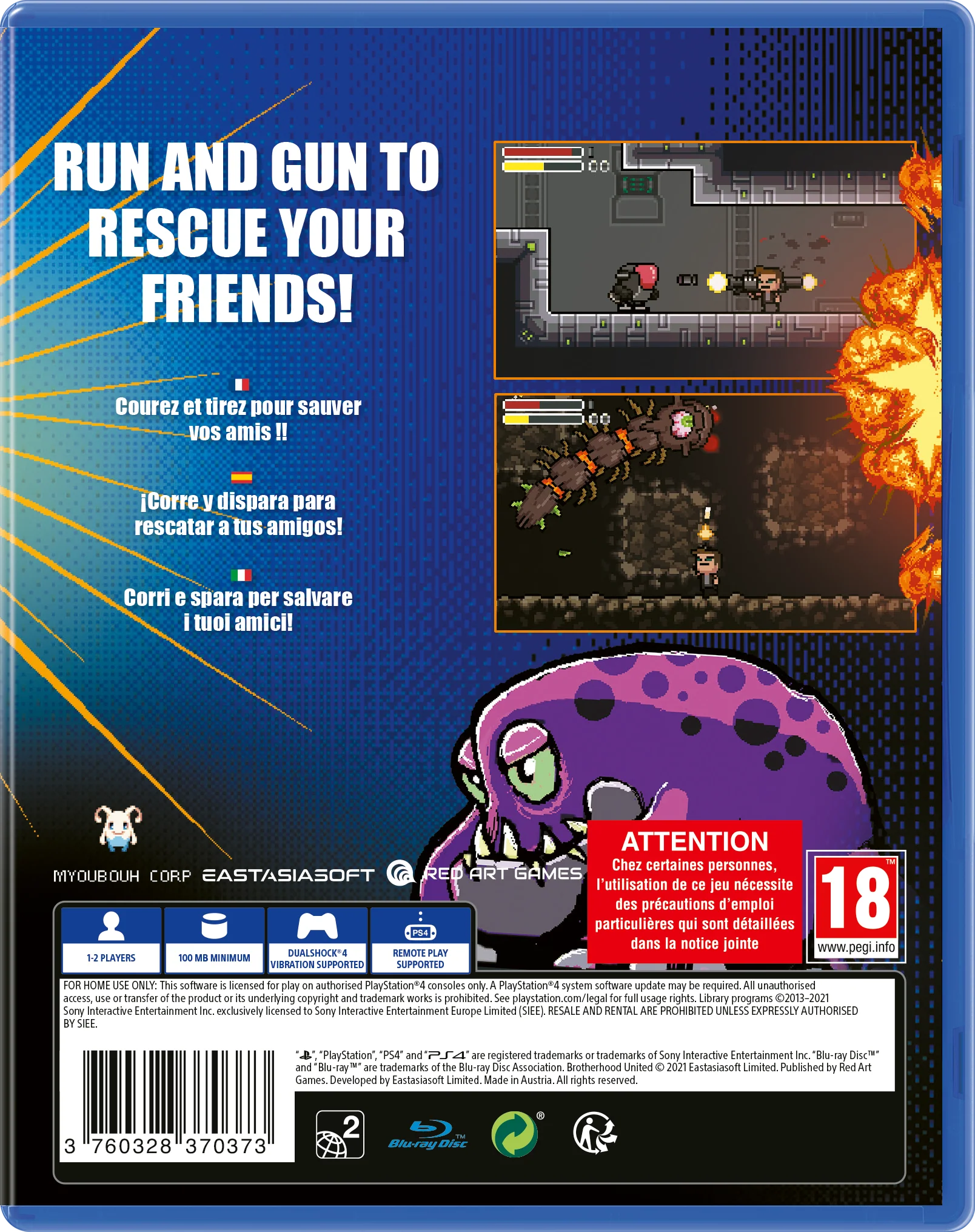 Brotherhood United - PlayStation 4 [Red Art Games] - Image 2