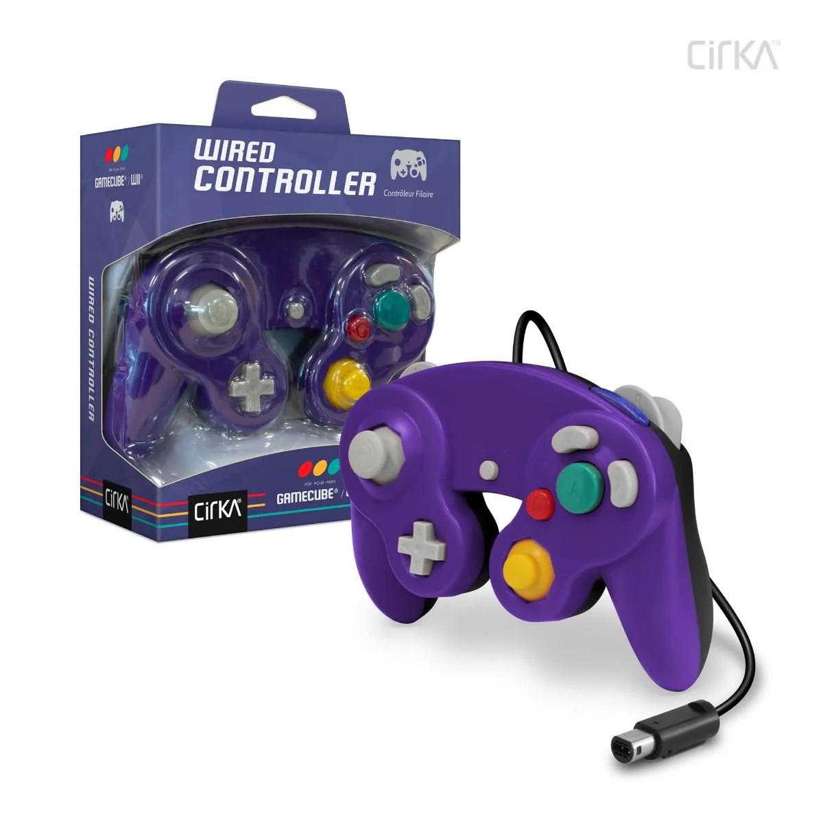 CirKa Wired Controller for GameCube®/ Wii® (Purple Black)