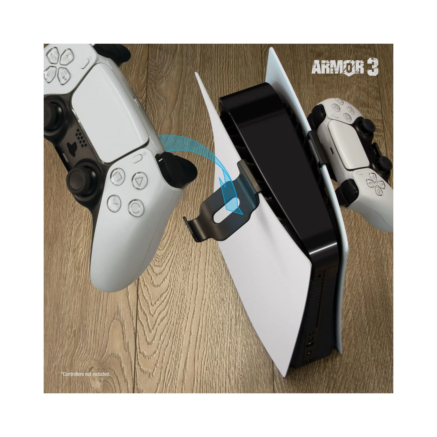 Console Controller and Headset Holder Mount (2 Pcs.) for Dualsense (PS5) / Xbox Wireless Controller (Xbox Series X) - Armor3 - Image 3