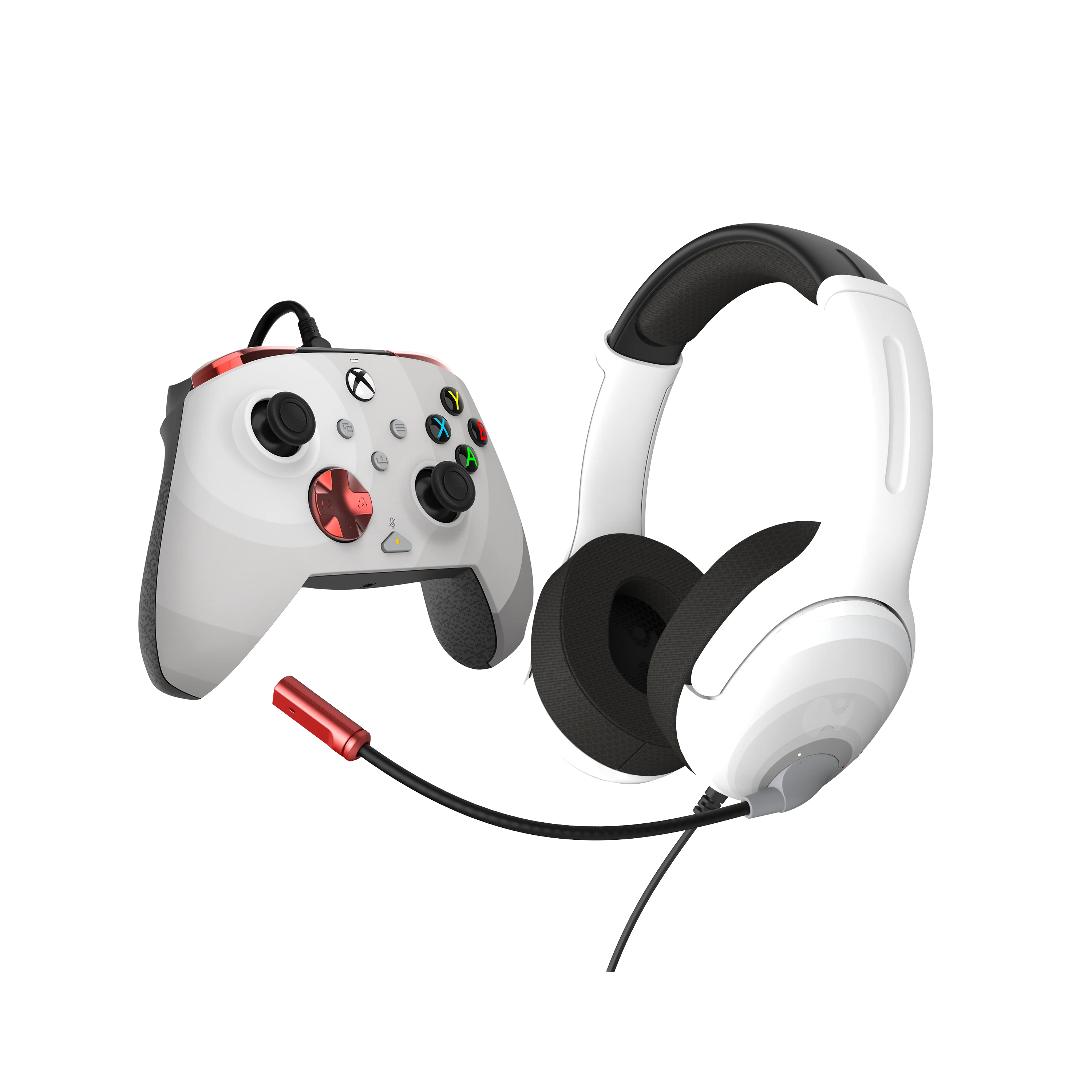 PDP - AIRLITE WIRED HEADSET & REMATCH WIRED CONTROLLER BUNDLE FOR XBOX SERIES X: RADIAL WHITE - Image 2