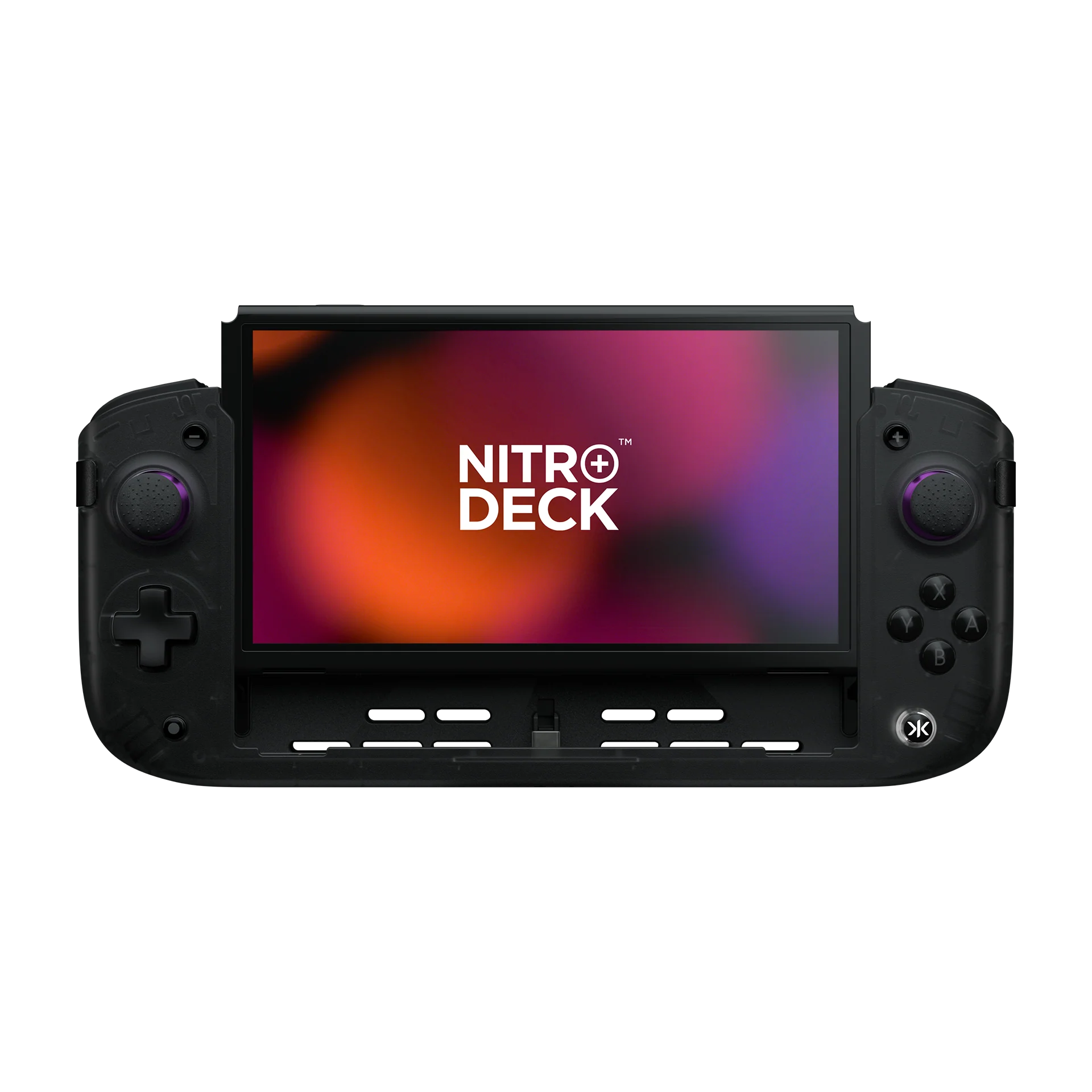 CRKD Nitro Deck+ Handheld Pro Controller for Nintendo Switch with HDMI Adapter [Clear Black] - Nintendo Switch