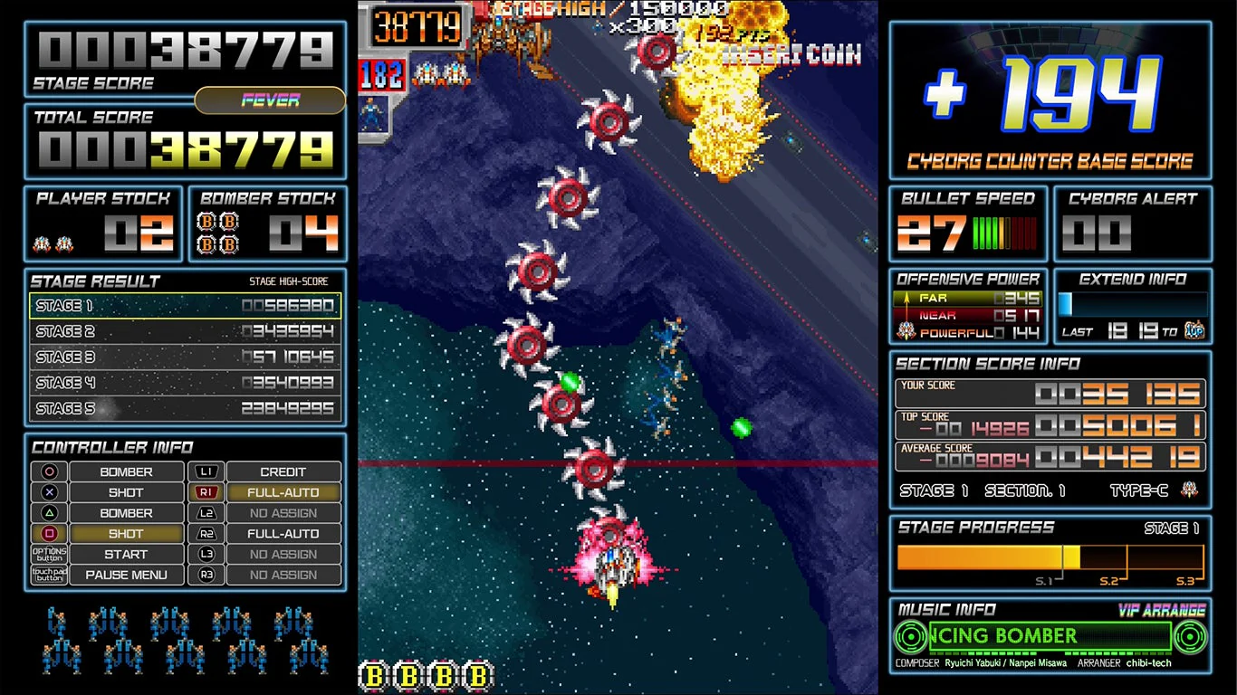 Dangun Feveron [Limited Run Games #398] - PlayStation 4 - Image 5