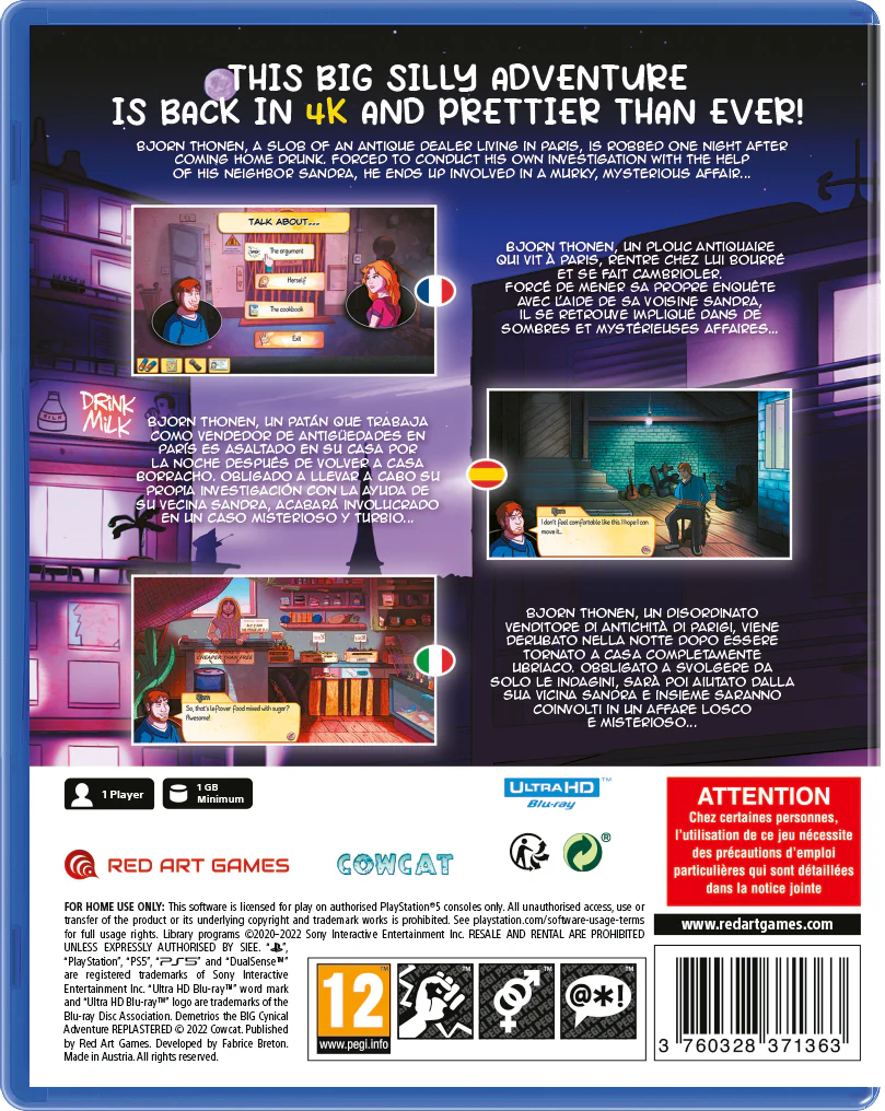 Demetrios the Big Cynical Adventure Replastered - PlayStation 5 [Red Art Games] - Image 3