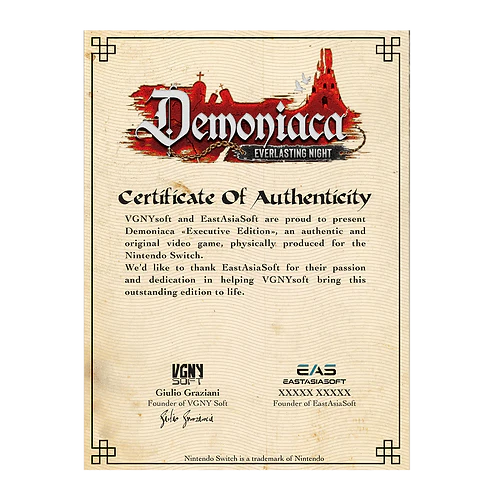 Demoniaca: Everlasting Night [Standard Edition - Nintendo Switch - Image 3