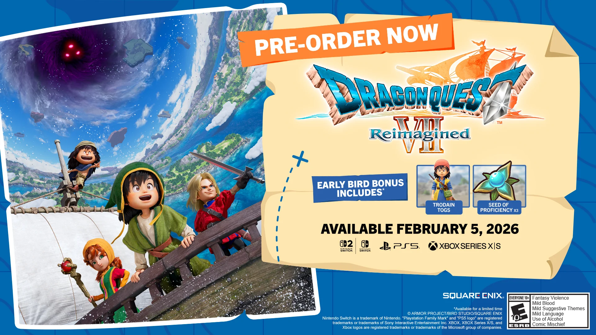 DRAGON QUEST VII Reimagined [Game-Key Card] - Nintendo Switch 2 - Image 3
