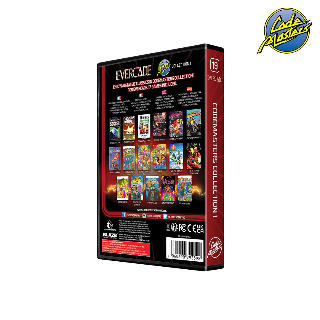 Evercade Codemasters Collection 1 Cartridge [19] [PEGI RATED COVER] - Image 2