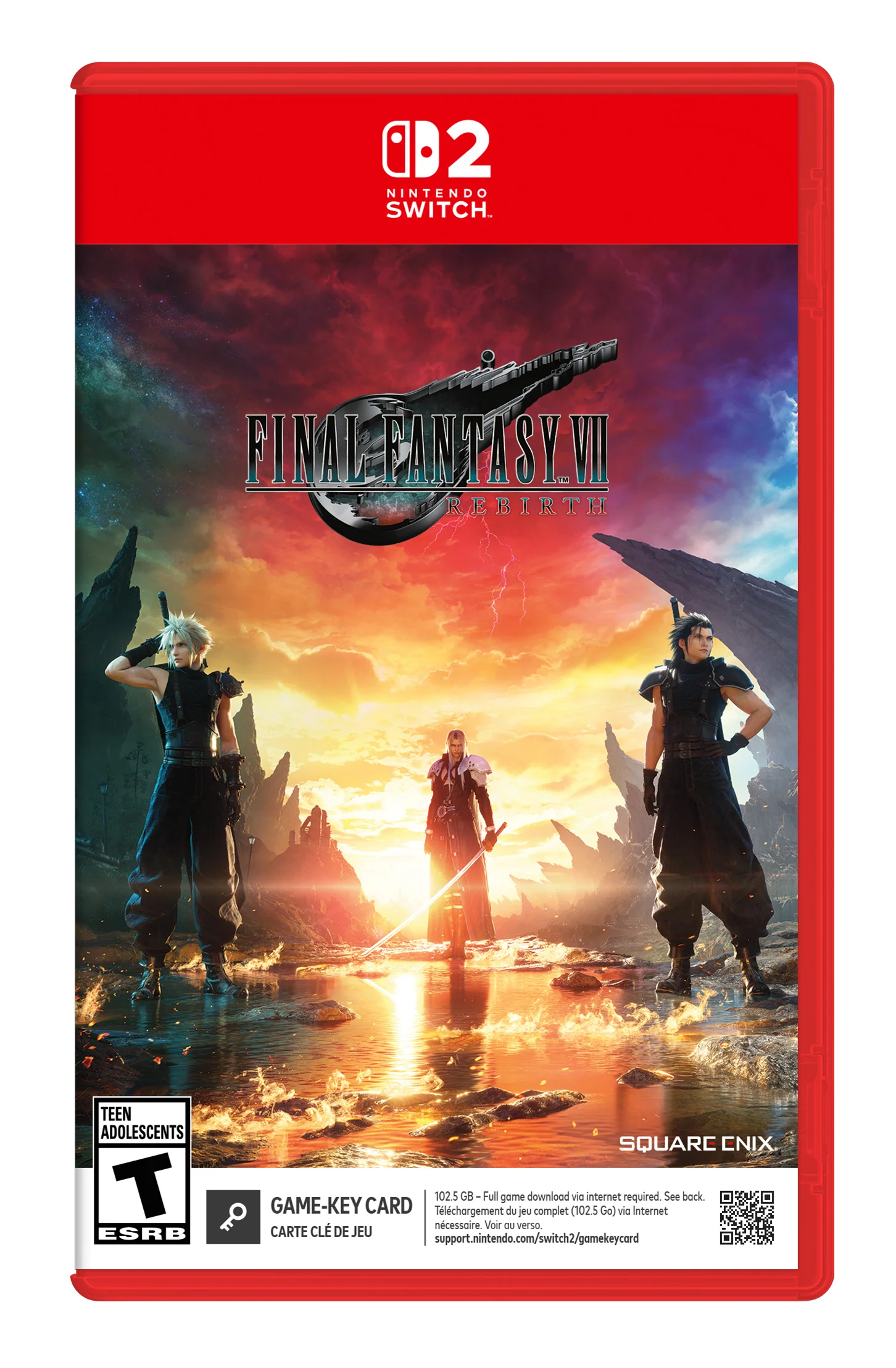 FINAL FANTASY VII REBIRTH Day One Edition [Game-Key Card] (+ Exclusive Magic: The Gathering—FINAL FANTASY Promo Card) - Nintendo Switch 2 (PRE-ORDER)