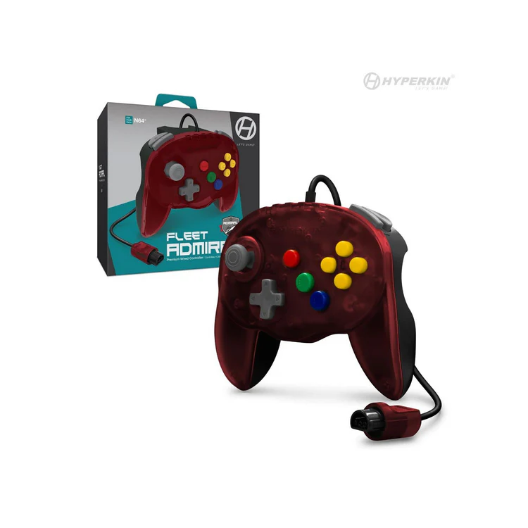 Fleet Admiral Premium Wired Controller (Fire Fleet) - N64