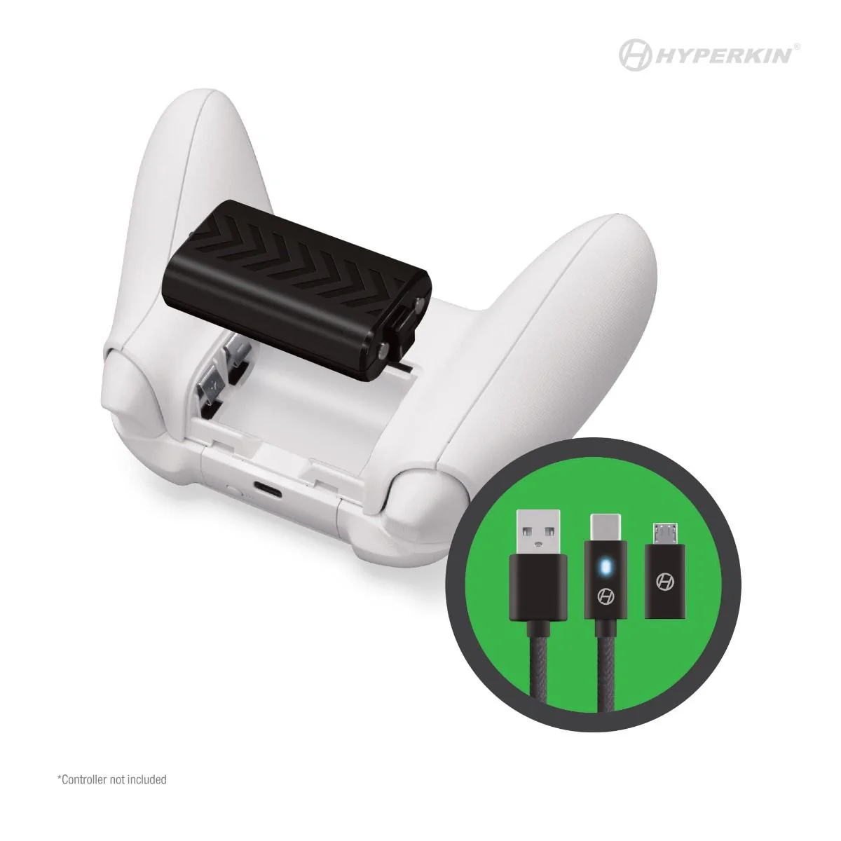 GAME N CHARGE BATTERY KIT FOR XBS WIRELESS CONTROLLER (BLACK) - XBOX SERIES X/S - Image 3