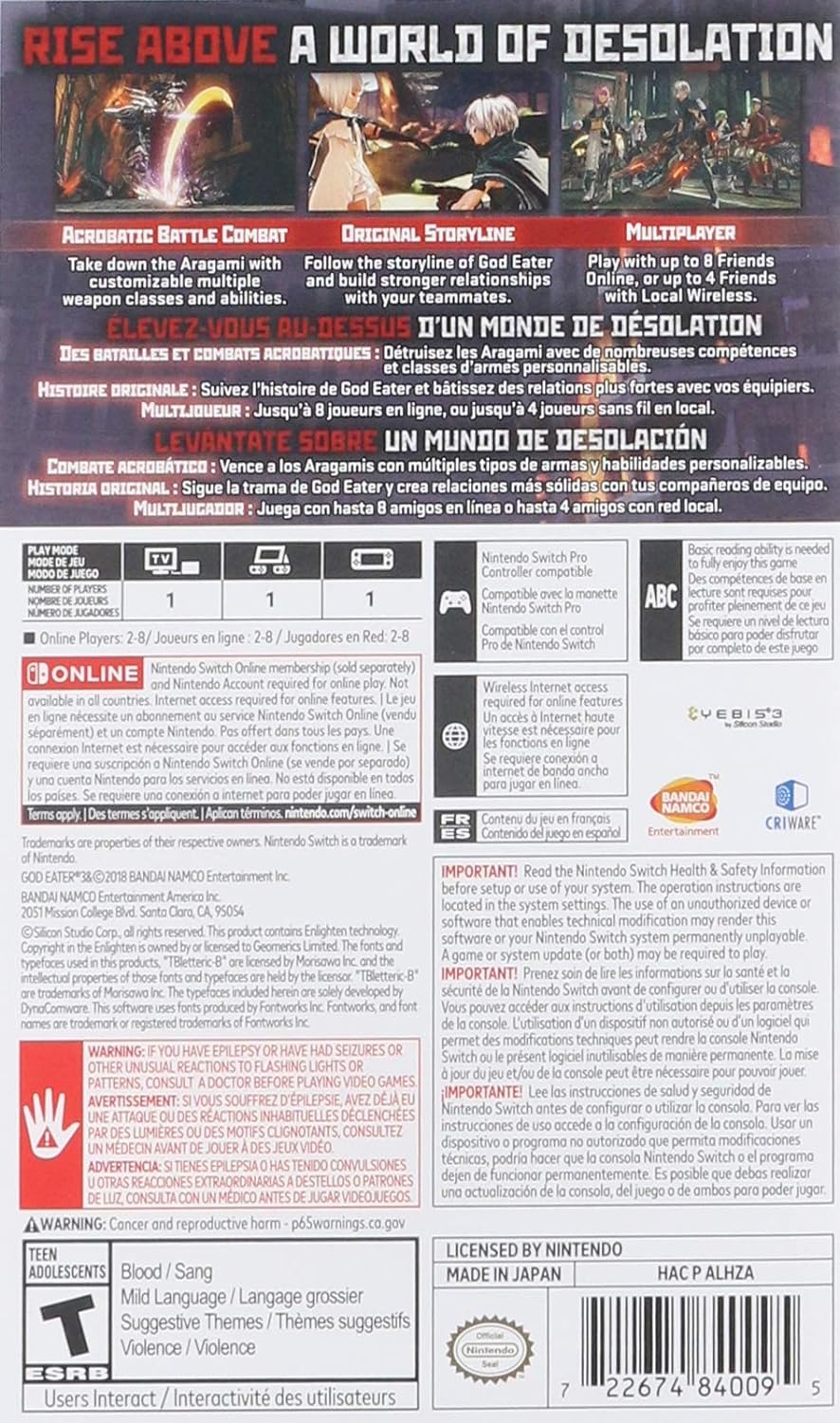 God Eater 3 - Nintendo Switch - Image 2