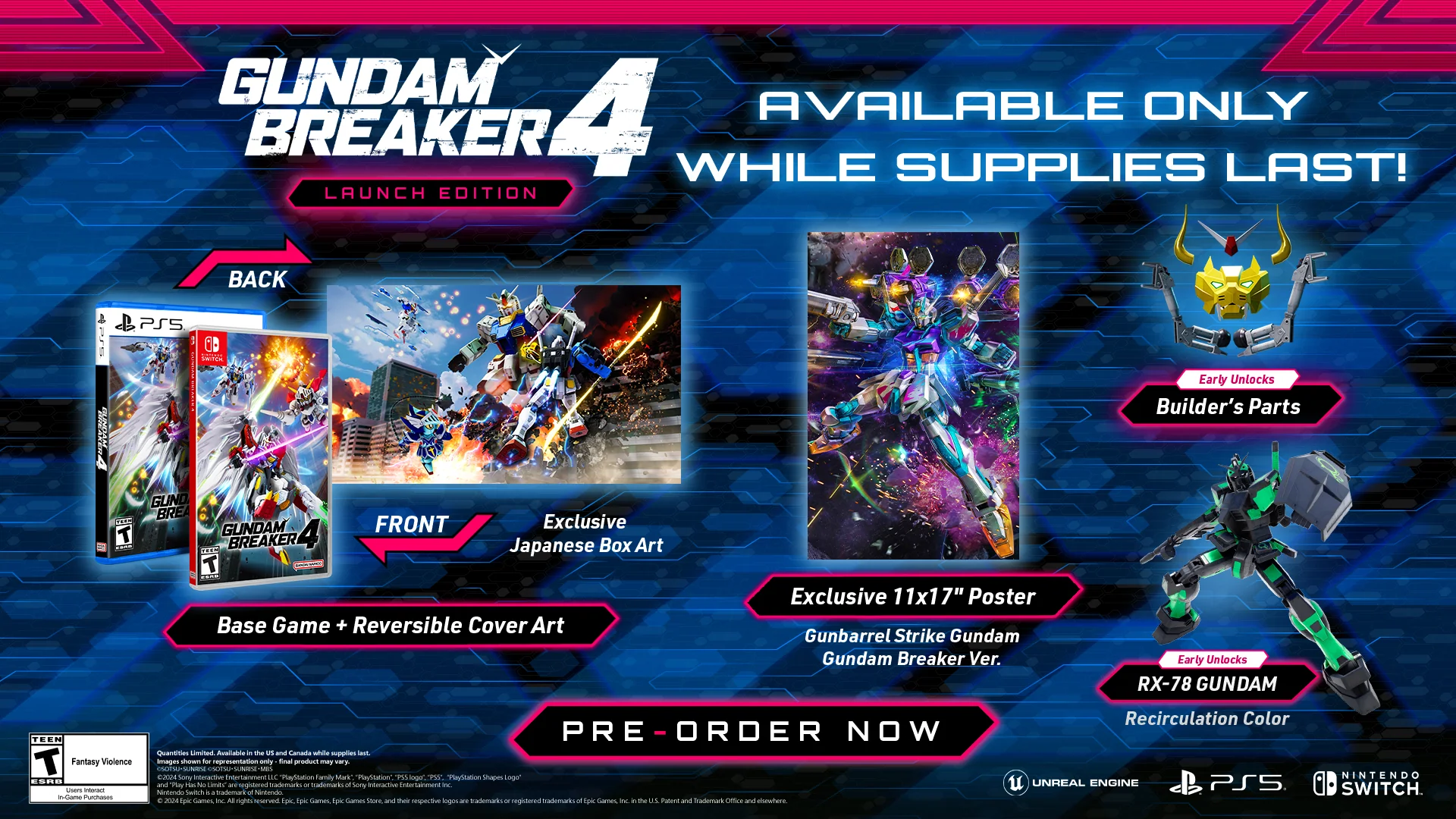 Gundam Breaker 4 [LAUNCH EDITION] - SWITCH - Image 2