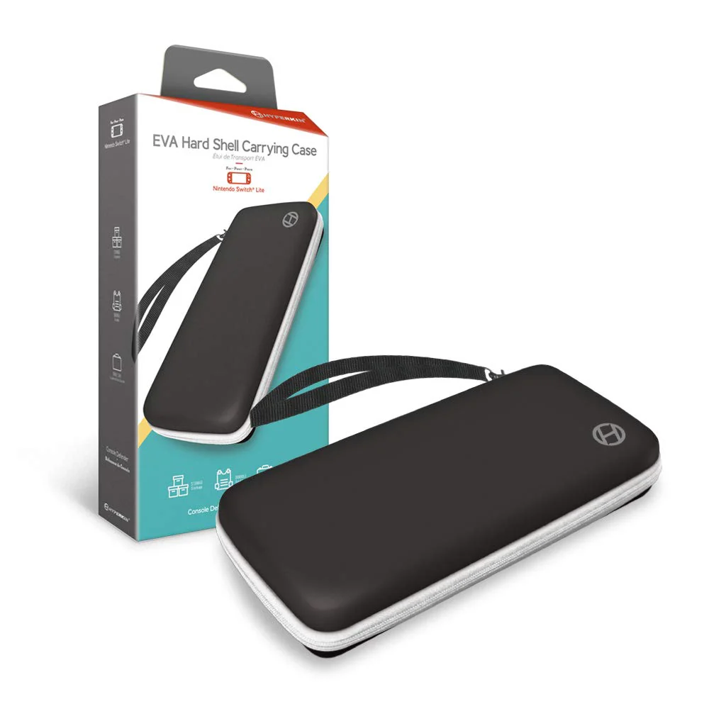 HYPERKIN EVA Hard Shell Carrying Case (Black and White) for Nintendo Switch Lite - SWITCH LITE