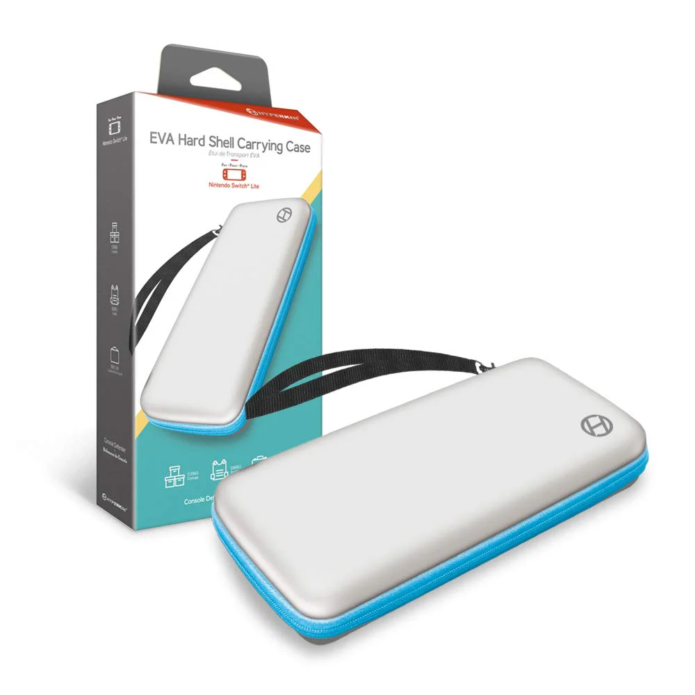 HYPERKIN EVA Hard Shell Carrying Case (White and Turquoise) for Nintendo Switch Lite - SWITCH LITE