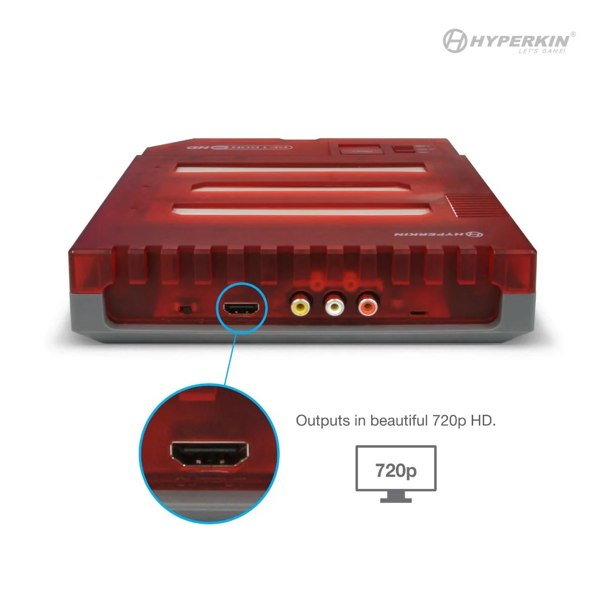 Hyperkin RetroN 3 HD 3in1 Retro Gaming Console for NES®/ Super NES®/Super Famicom™/ and Genesis®/Mega Drive (Jasper Red) - Image 4