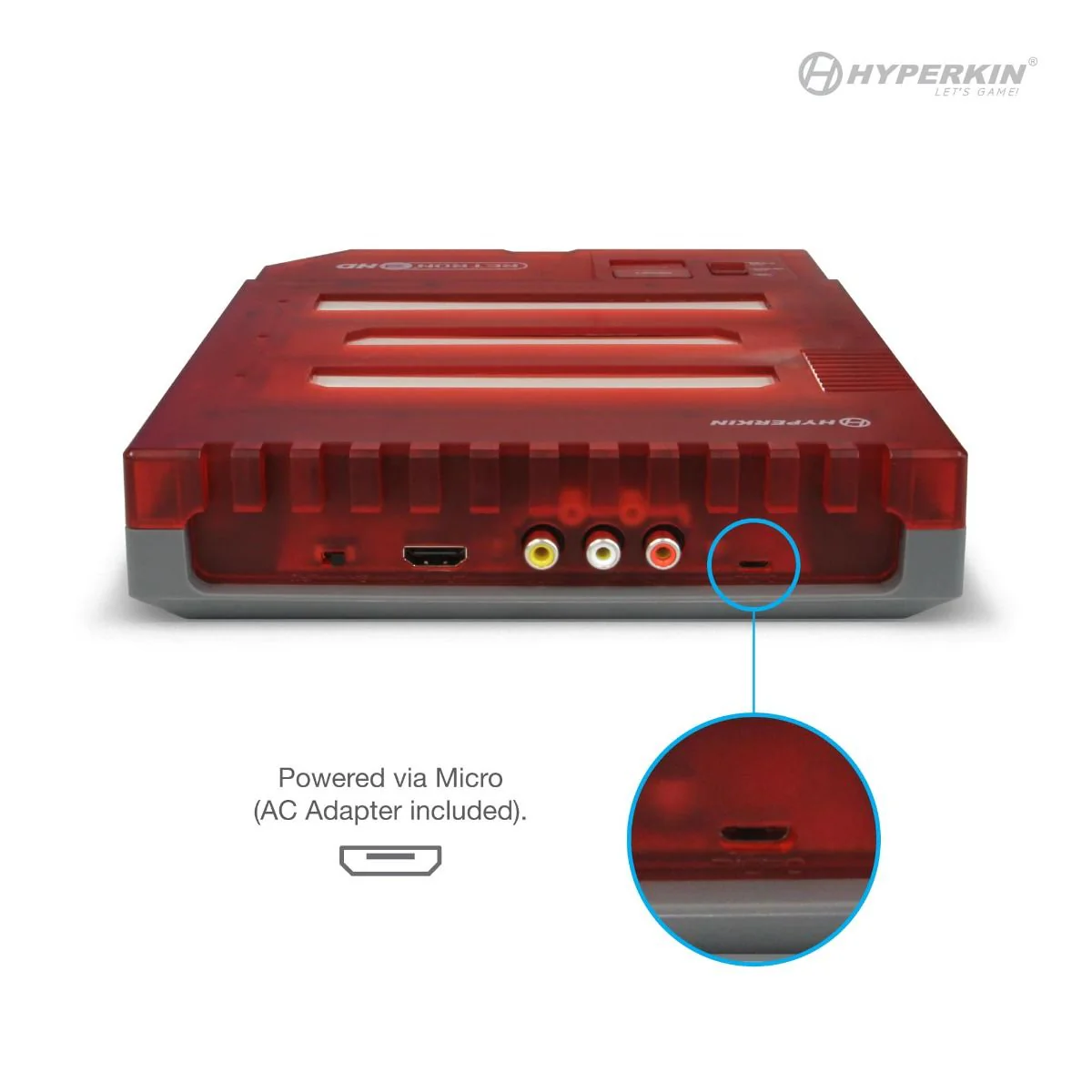 Hyperkin RetroN 3 HD 3in1 Retro Gaming Console for NES®/ Super NES®/Super Famicom™/ and Genesis®/Mega Drive (Jasper Red) - Image 5