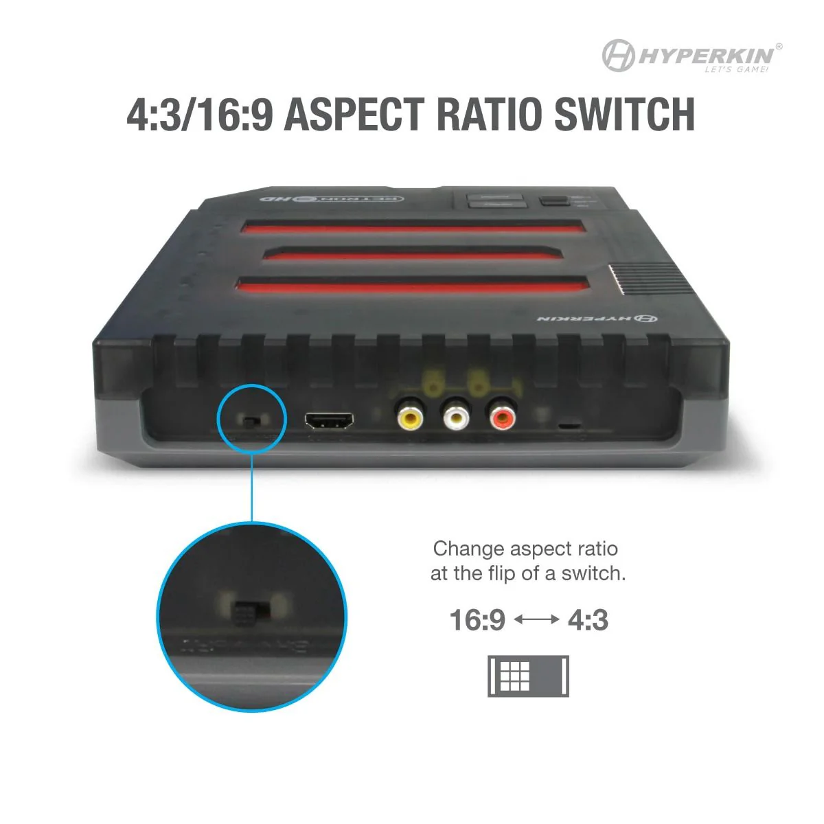 Hyperkin RetroN 3 HD 3in1 Retro Gaming Console for NES®/ Super NES®/Super Famicom™/ and Genesis®/Mega Drive (Space Black) - Image 3
