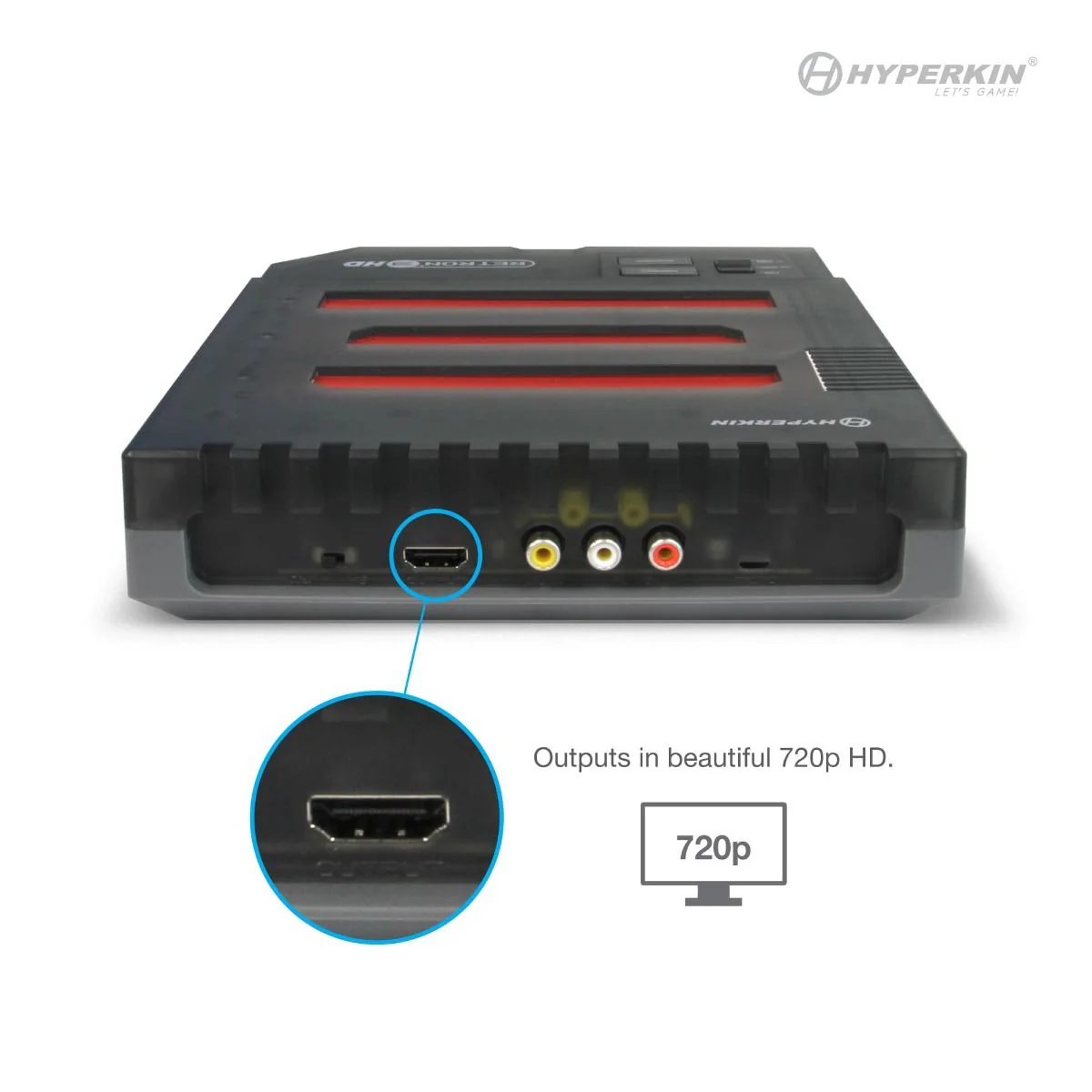 Hyperkin RetroN 3 HD 3in1 Retro Gaming Console for NES®/ Super NES®/Super Famicom™/ and Genesis®/Mega Drive (Space Black) - Image 5
