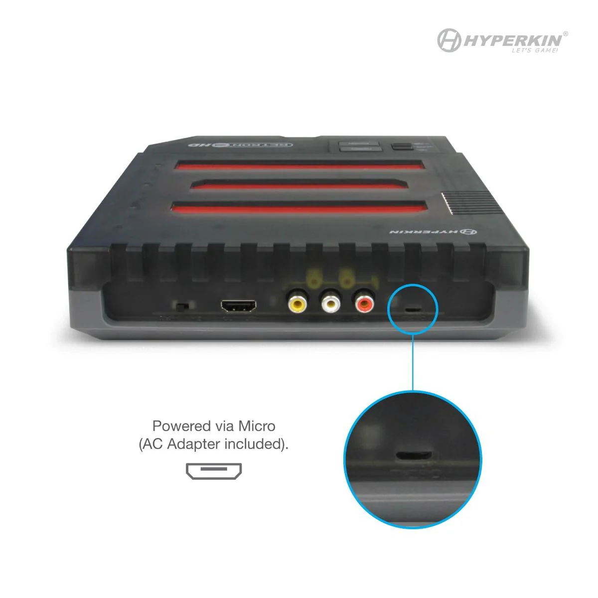 Hyperkin RetroN 3 HD 3in1 Retro Gaming Console for NES®/ Super NES®/Super Famicom™/ and Genesis®/Mega Drive (Space Black) - Image 6