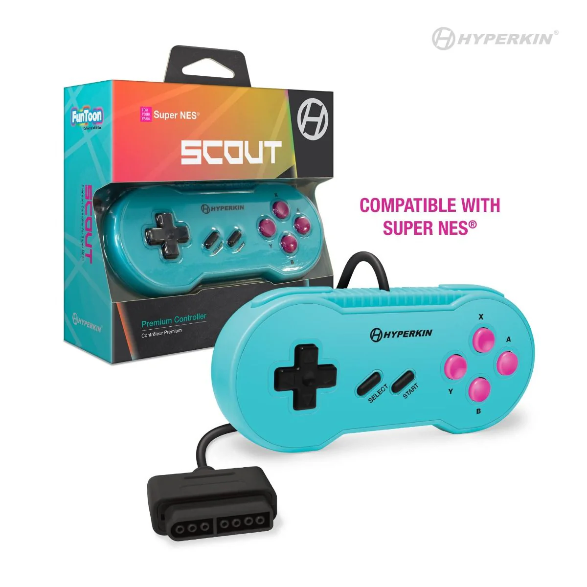 Hyperkin Scout Premium Controller for Super NES® (Hyper Beach)