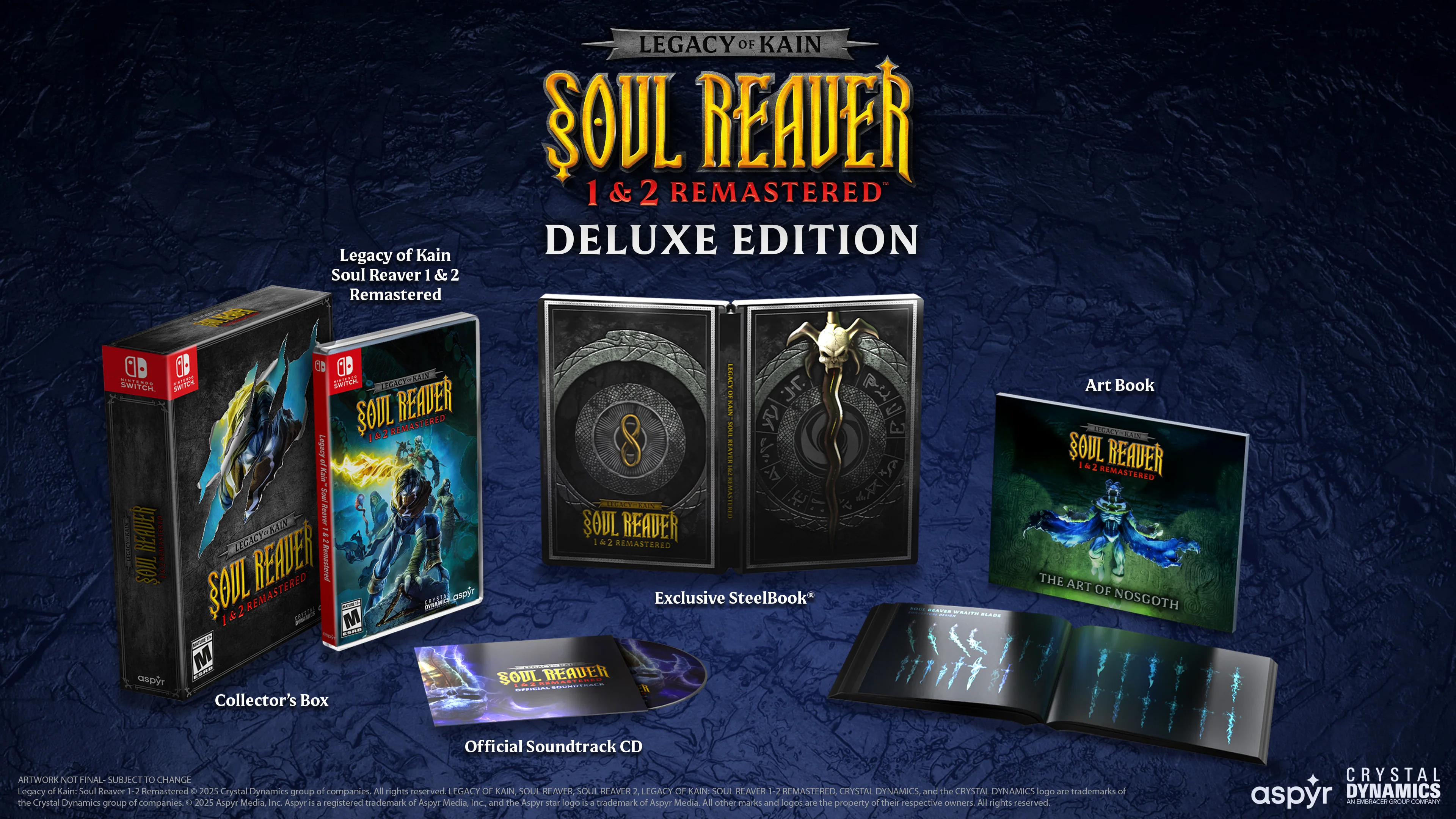Legacy of Kain Soul Reaver 1&2 Remastered Deluxe Edition - Nintendo Switch