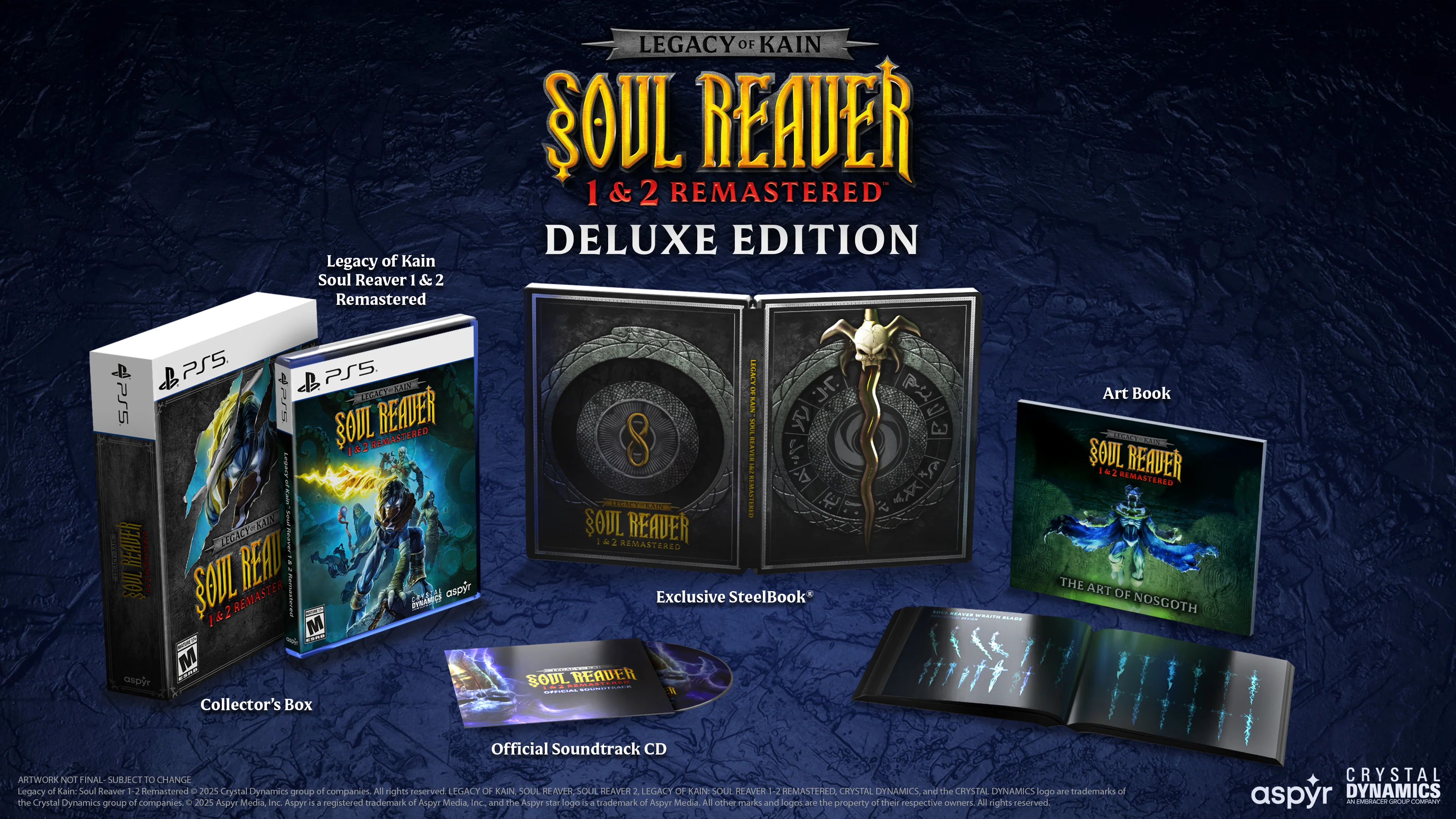 Legacy of Kain Soul Reaver 1&2 Remastered Deluxe Edition - Playstation 5