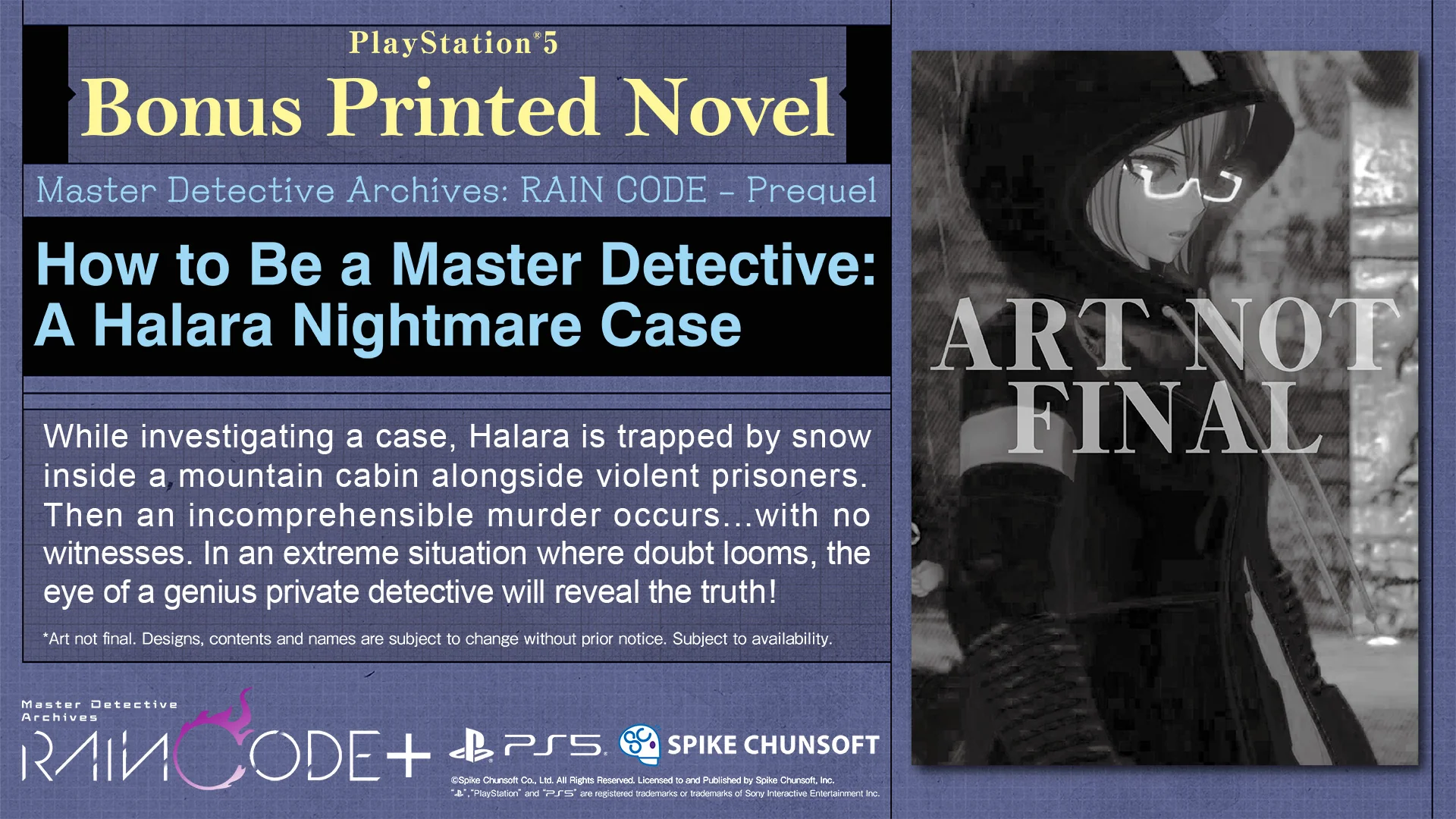 Master Detective Archives: RAIN CODE Plus Lucid-Noir Limited Edition - Playstation 5 - Image 5