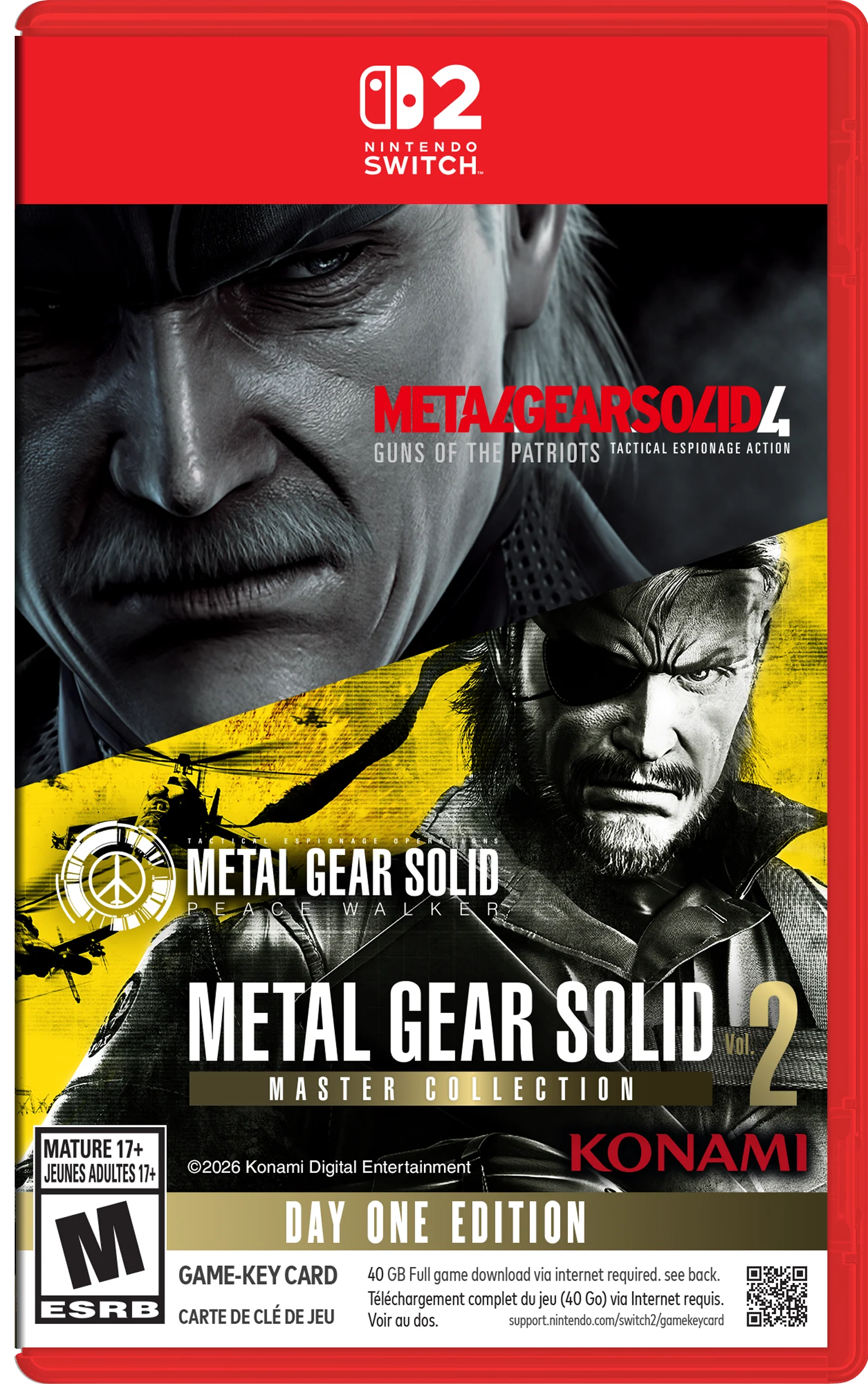 METAL GEAR SOLID: MASTER COLLECTION Vol.2 [Game-Key Card] - Nintendo Switch 2 (PRE-ORDER)