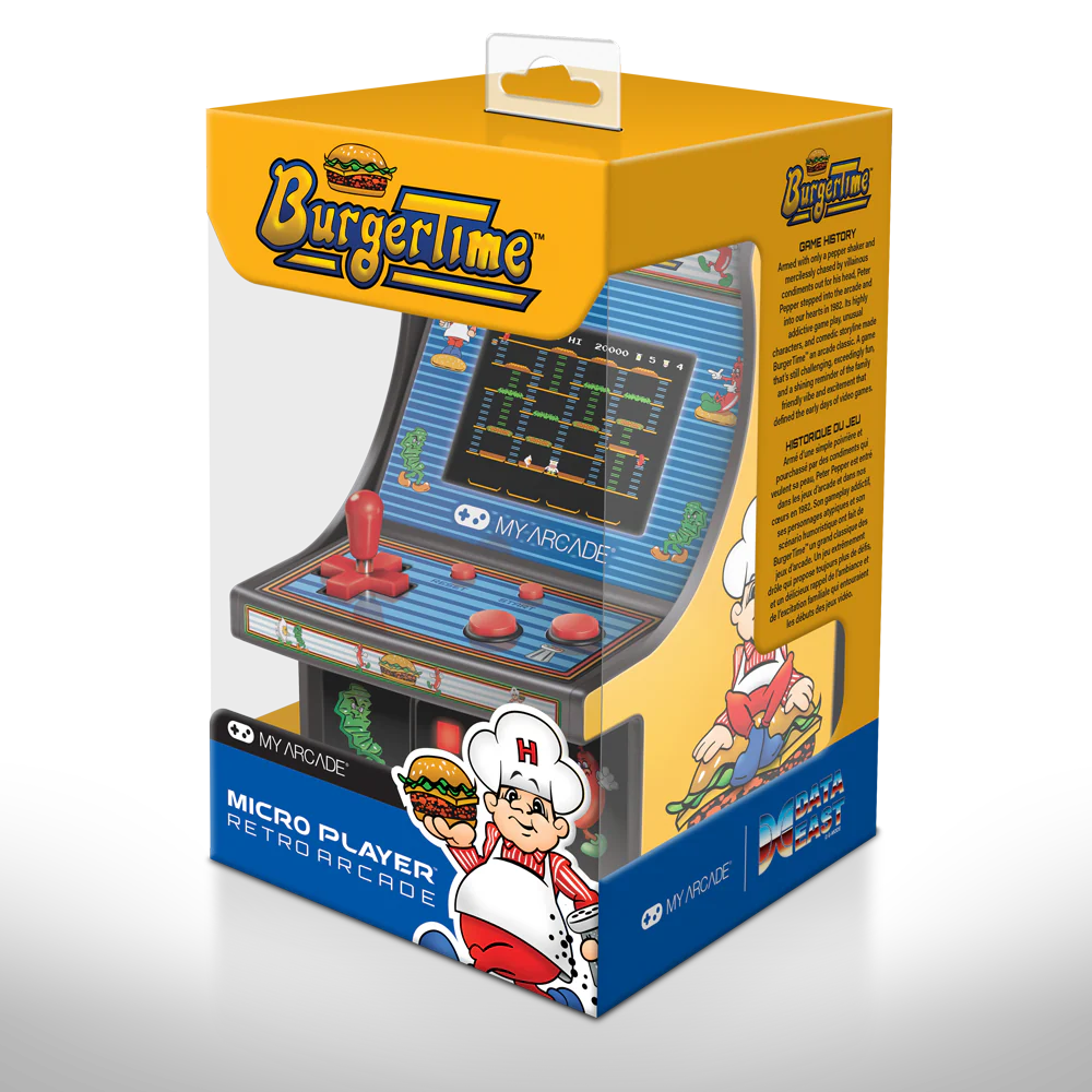 My Arcade Micro Player 6" Collectable Retro Arcade Machine - Burger Time