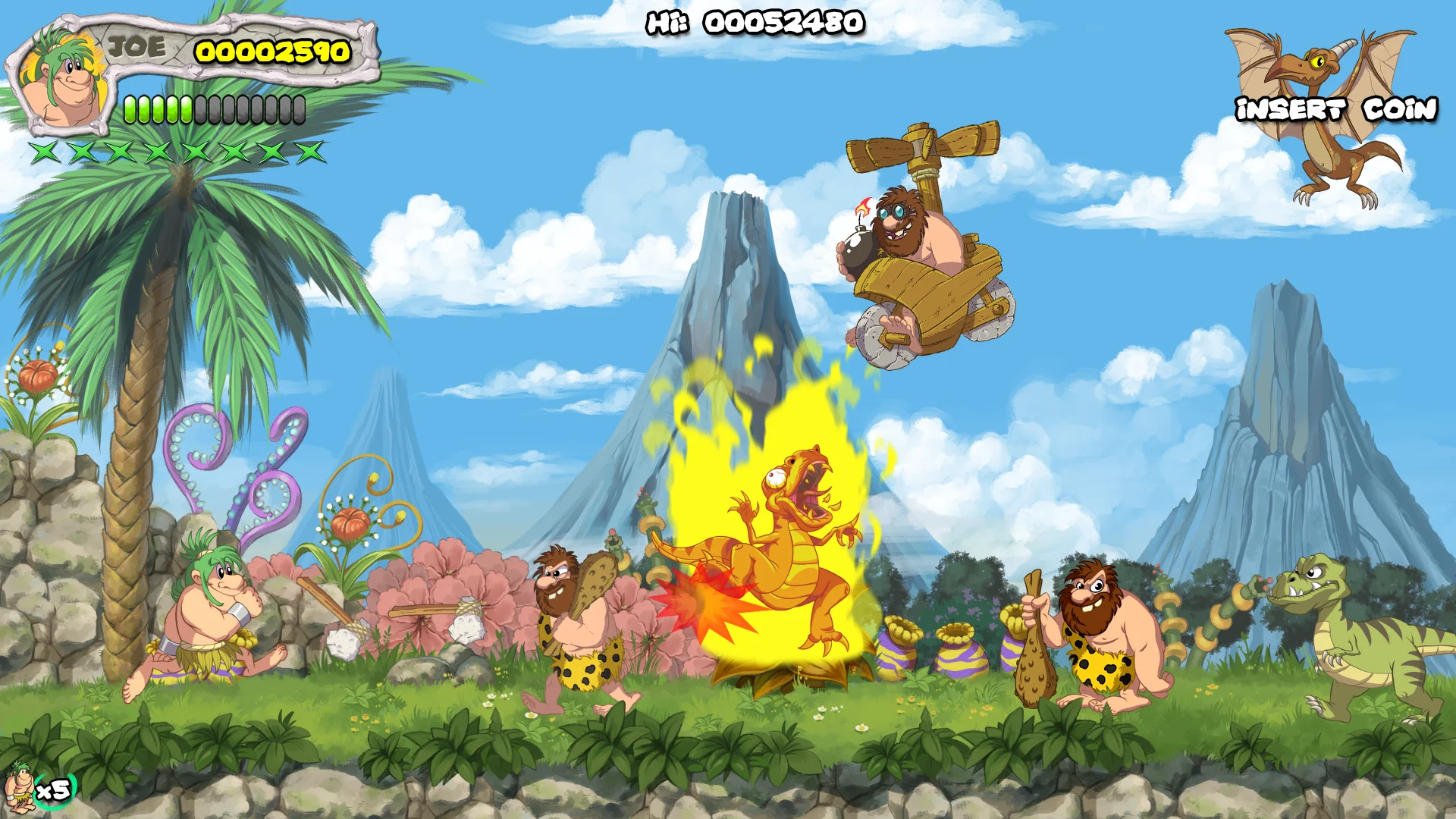 NEW JOE & MAC CAVEMAN NINJA T-REX EDITION - PS5 - Image 2