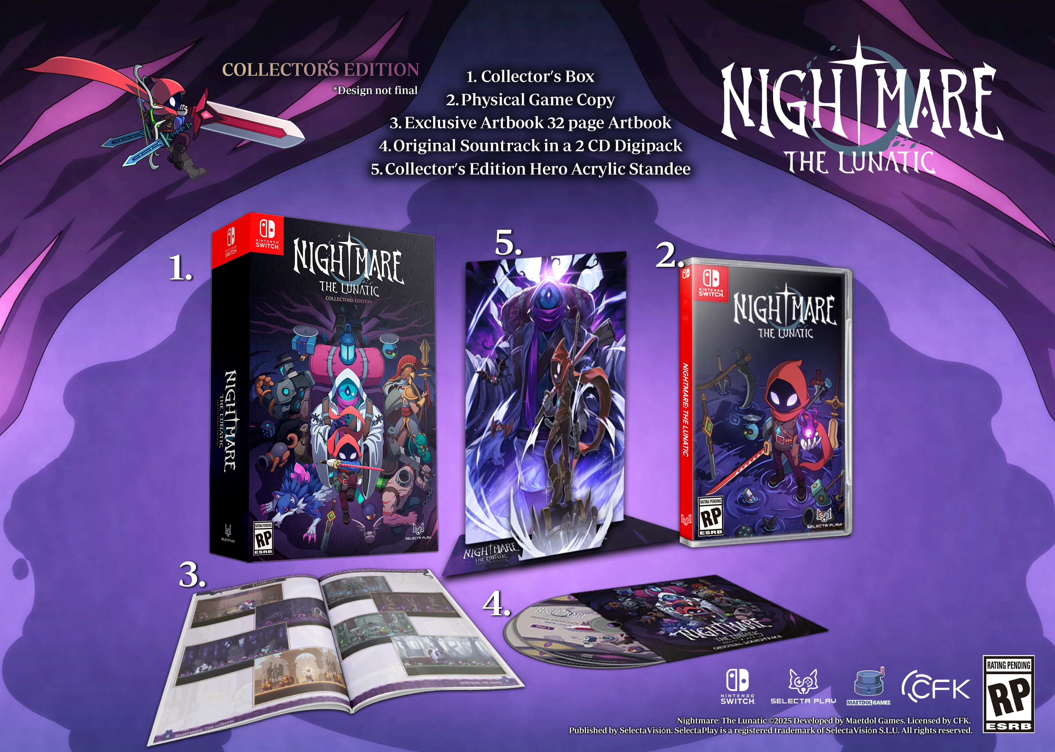 Nightmare: The Lunatic [Collector's Edition] - Nintendo Switch (PRE-ORDER) - Image 2