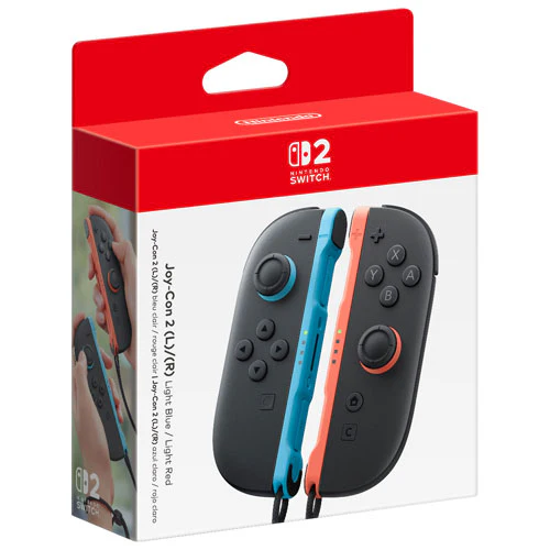 Nintendo Switch 2 Left and Right Joy-Con 2 Controllers - Light Red/Light Blue (Free Shipping) - Image 5