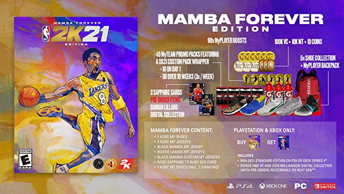 NBA 2K21 MAMBA FOREVER EDITION - SWITCH - Image 2
