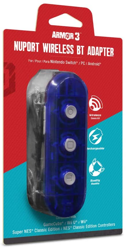 NuPort” Wireless BT Adapter for Nintendo Switch®/ PC Compatible with GameCube®/ Wii®/ Super NES® Classic Edition/ NES® Classic Edition Controllers - Nintendo Switch - Image 2