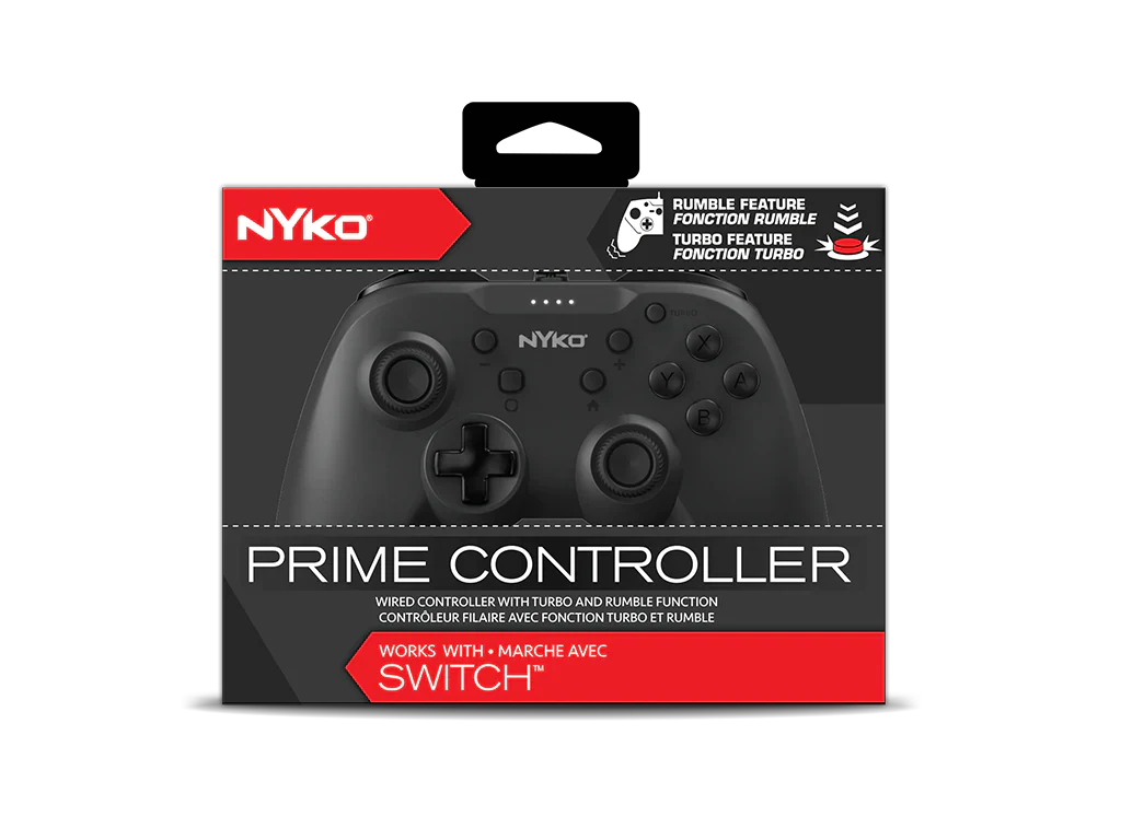 NYKO PRIME CONTROLLER (WIRED) BLACK - SWITCH - Image 3