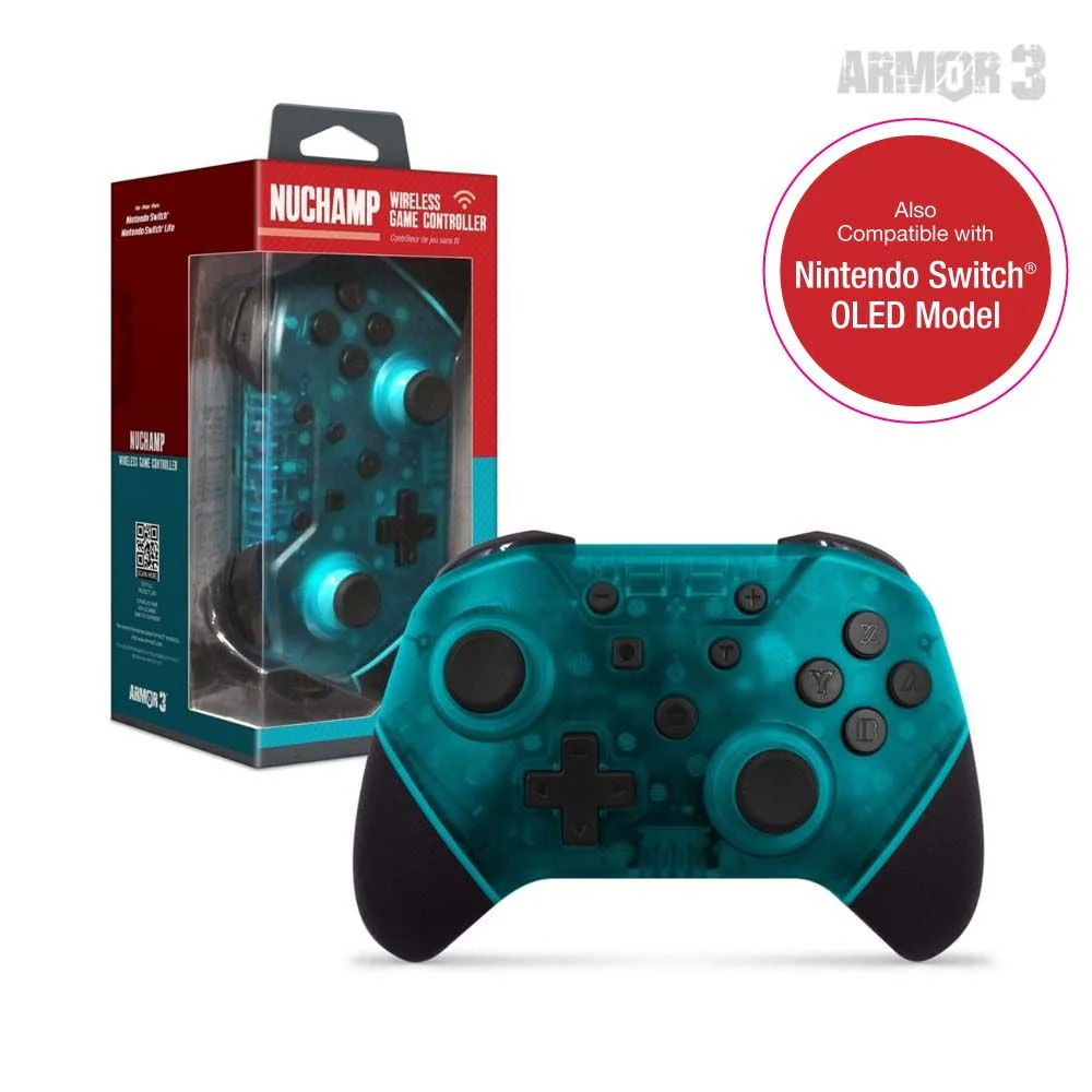 "NuChamp" Wireless Game Controller For Switch®/Switch® Lite (Turquoise) - Nintendo Switch