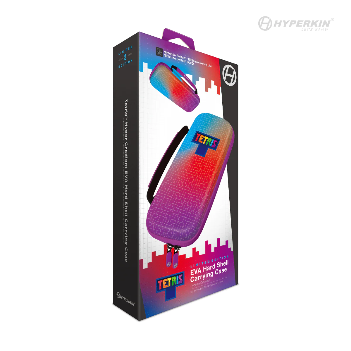 OFFICAL TETRIS EVA HARD SHELL CARRYING CASE FOR SWITCH OLED MODEL HYPER GRADIENT - SWITCH - Image 2