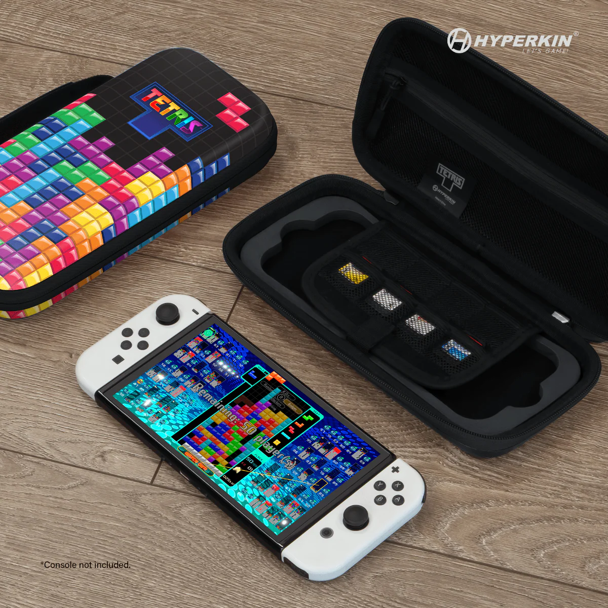 OFFICAL TETRIS EVA HARD SHELL CARRYING CASE FOR SWITCH OLED MODEL TETRIMINO STACK - SWITCH - Image 5