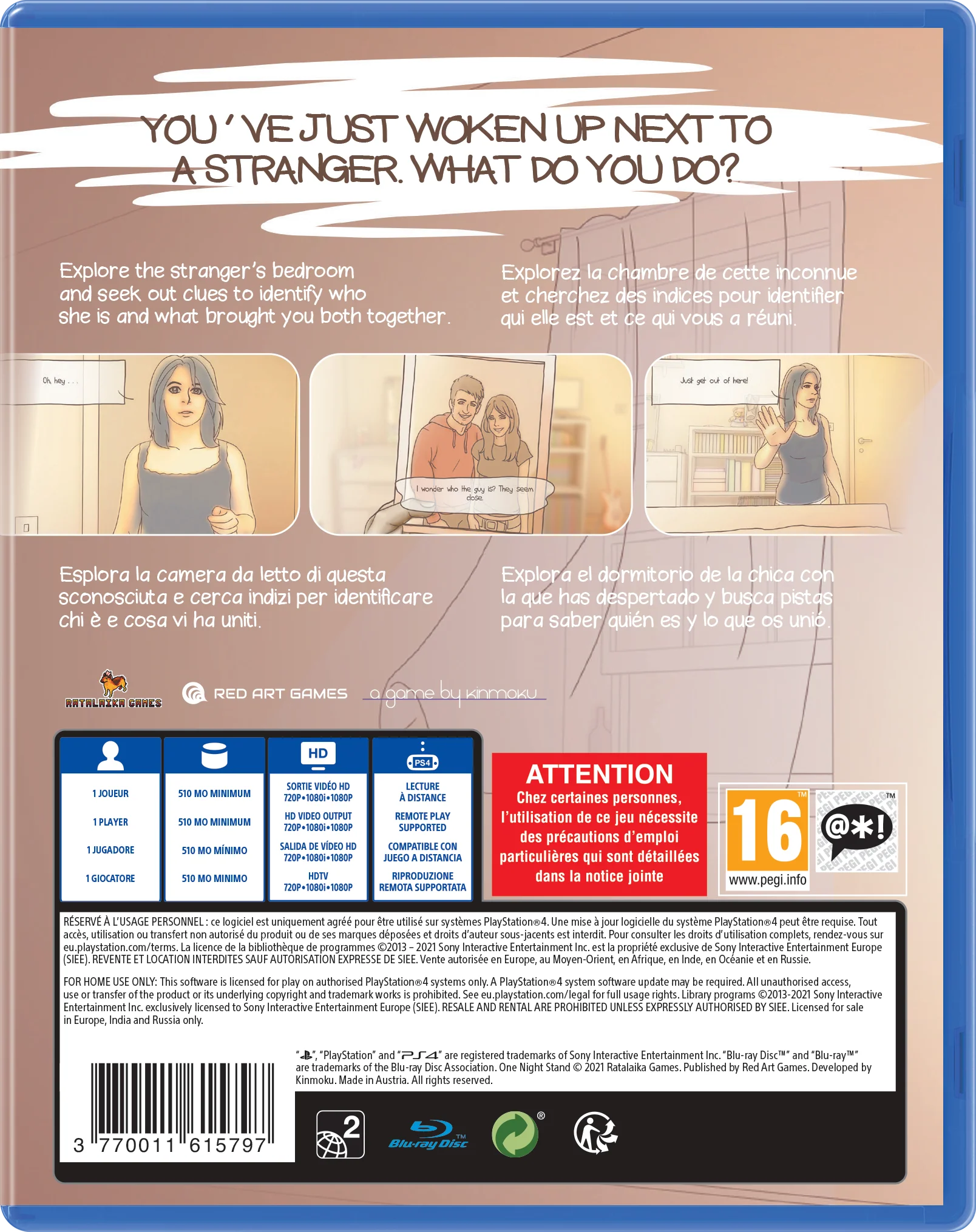 One Night Stand - PlayStation 4 [Red Art Games] - Image 3